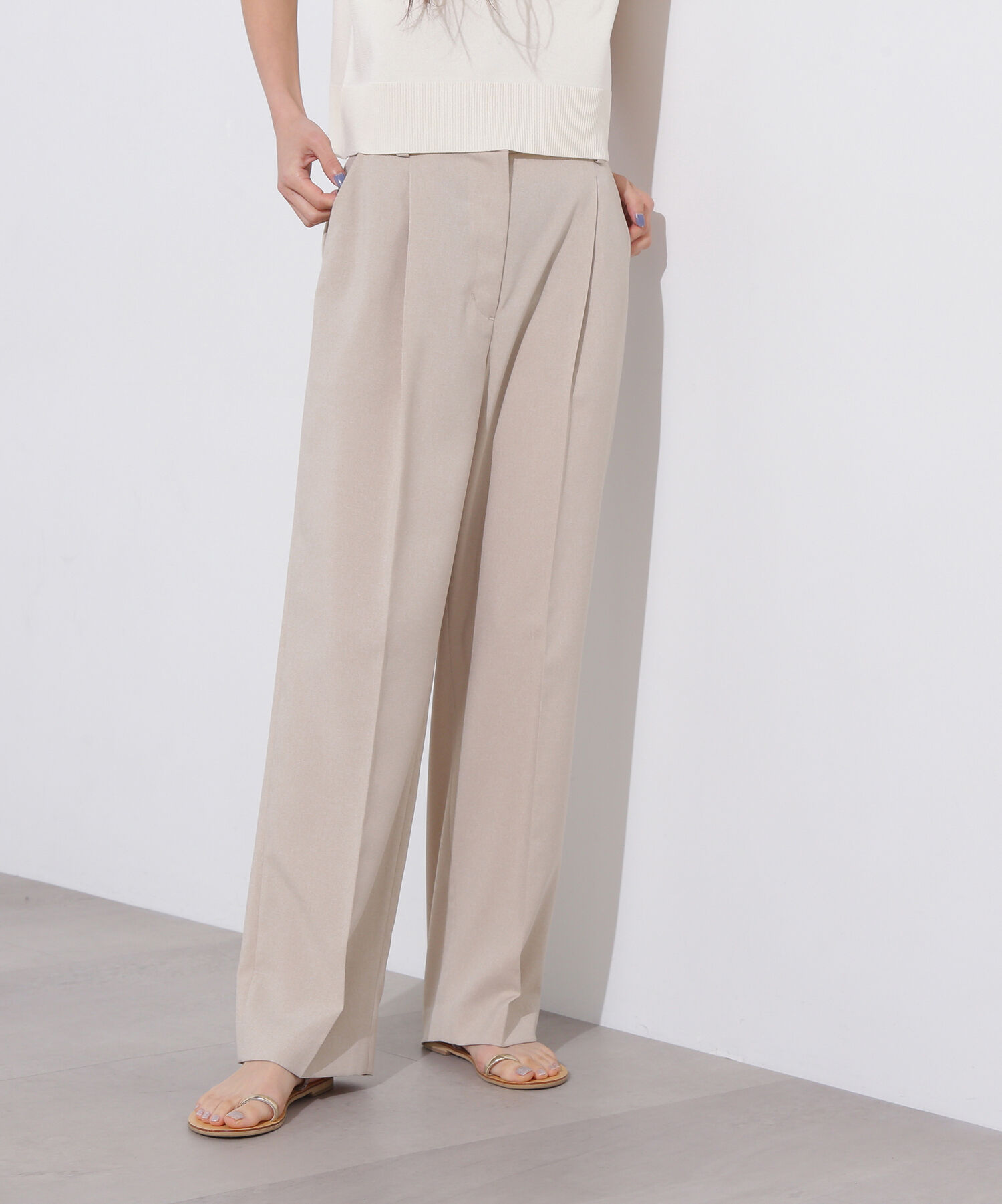 【エヌ　ナチュラルビューティベーシック/N.Natural Beauty Basic】 マットウースパンツ