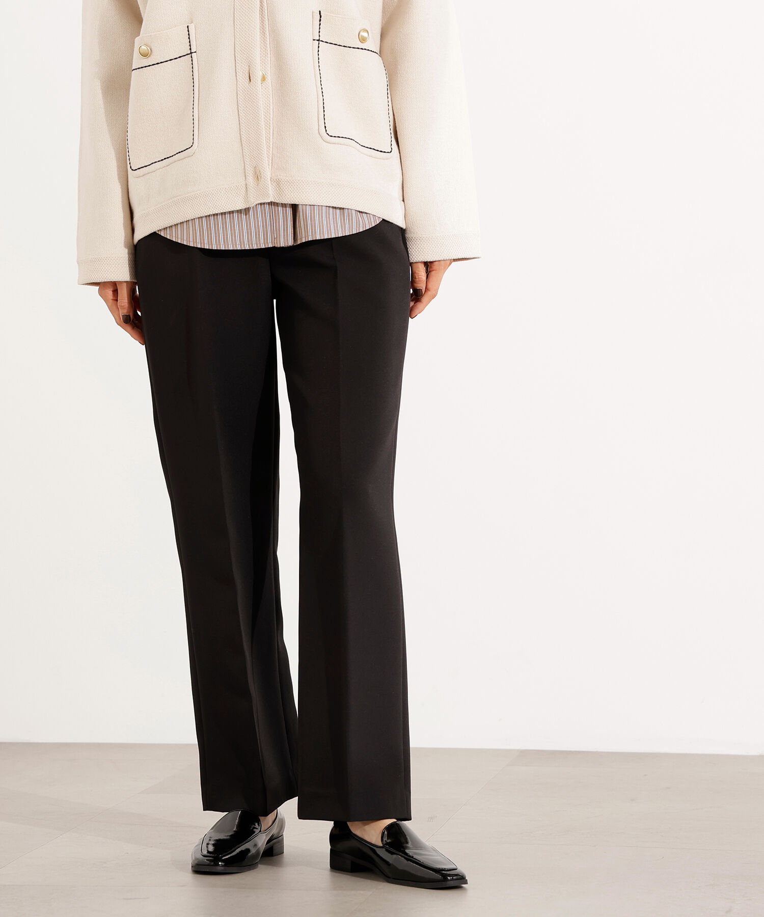 【エヌ　ナチュラルビューティベーシック/N.Natural Beauty Basic】 ベーシックストレートパンツ