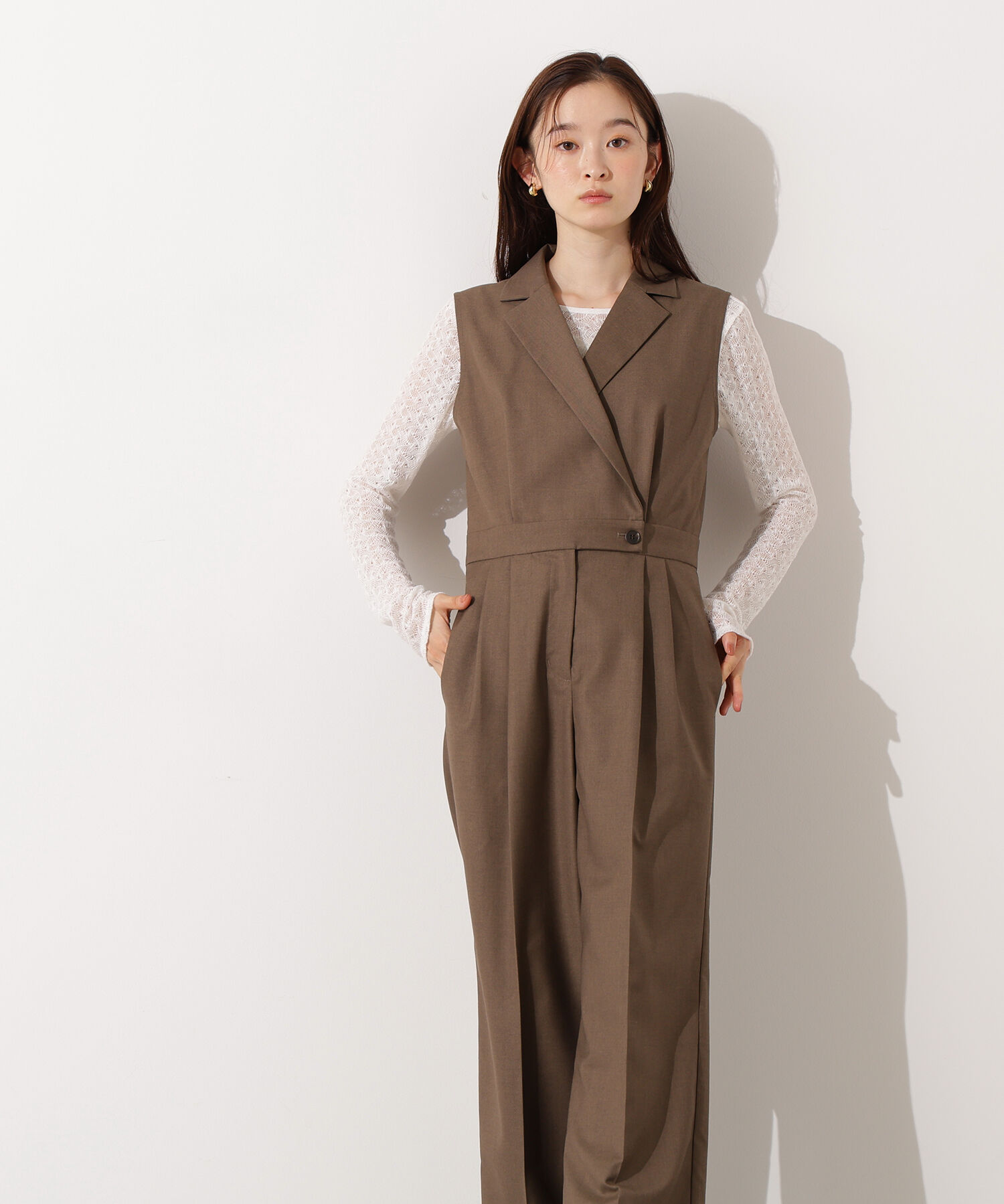 ハイツイストギャバジン ジャンプスーツ（DES PRES）｜ルミネの