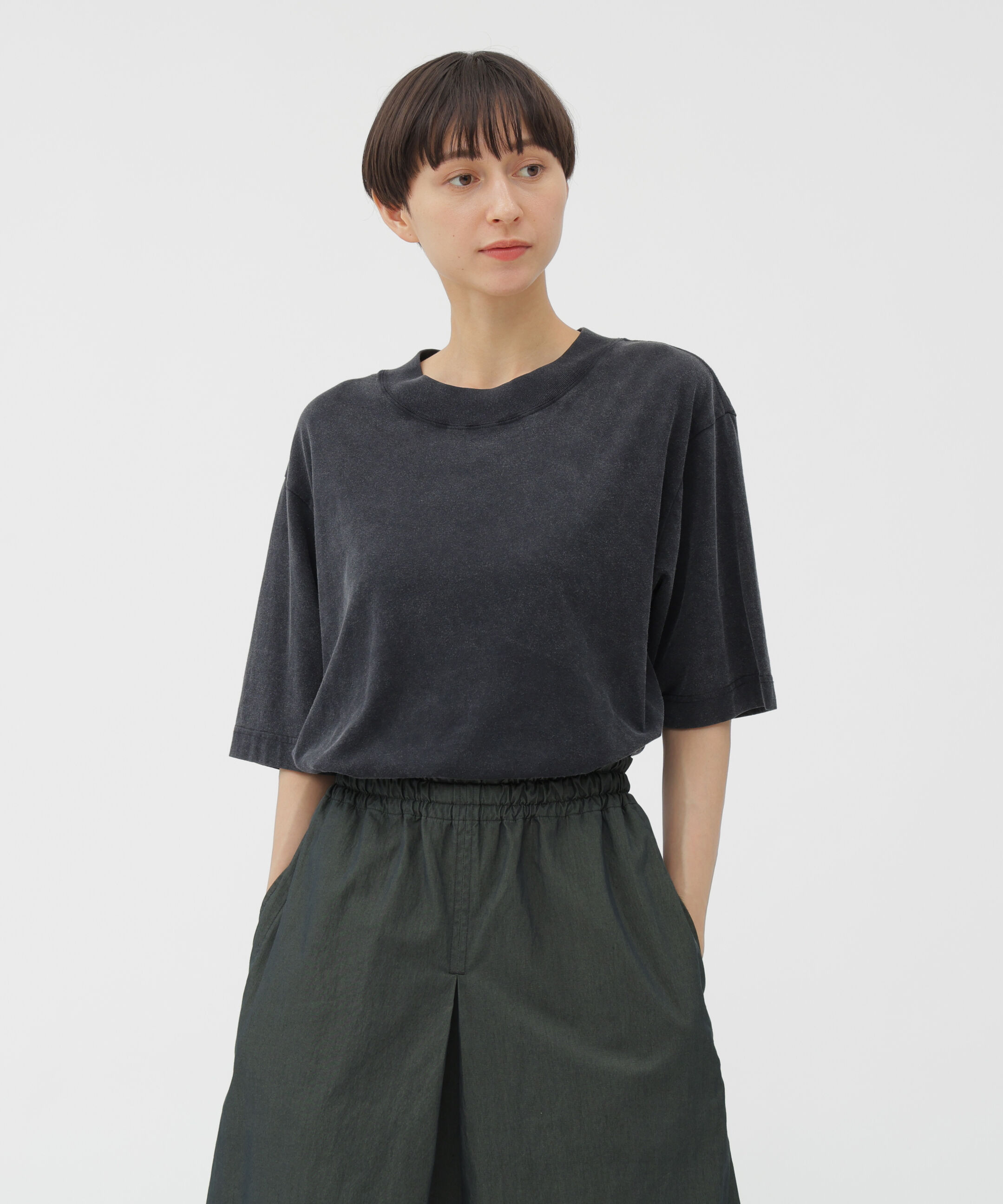 モテ系ファッションメンズ|【エムエイチエル/MHL.】 FADED LIGHT COTTON JERSEY TOP
