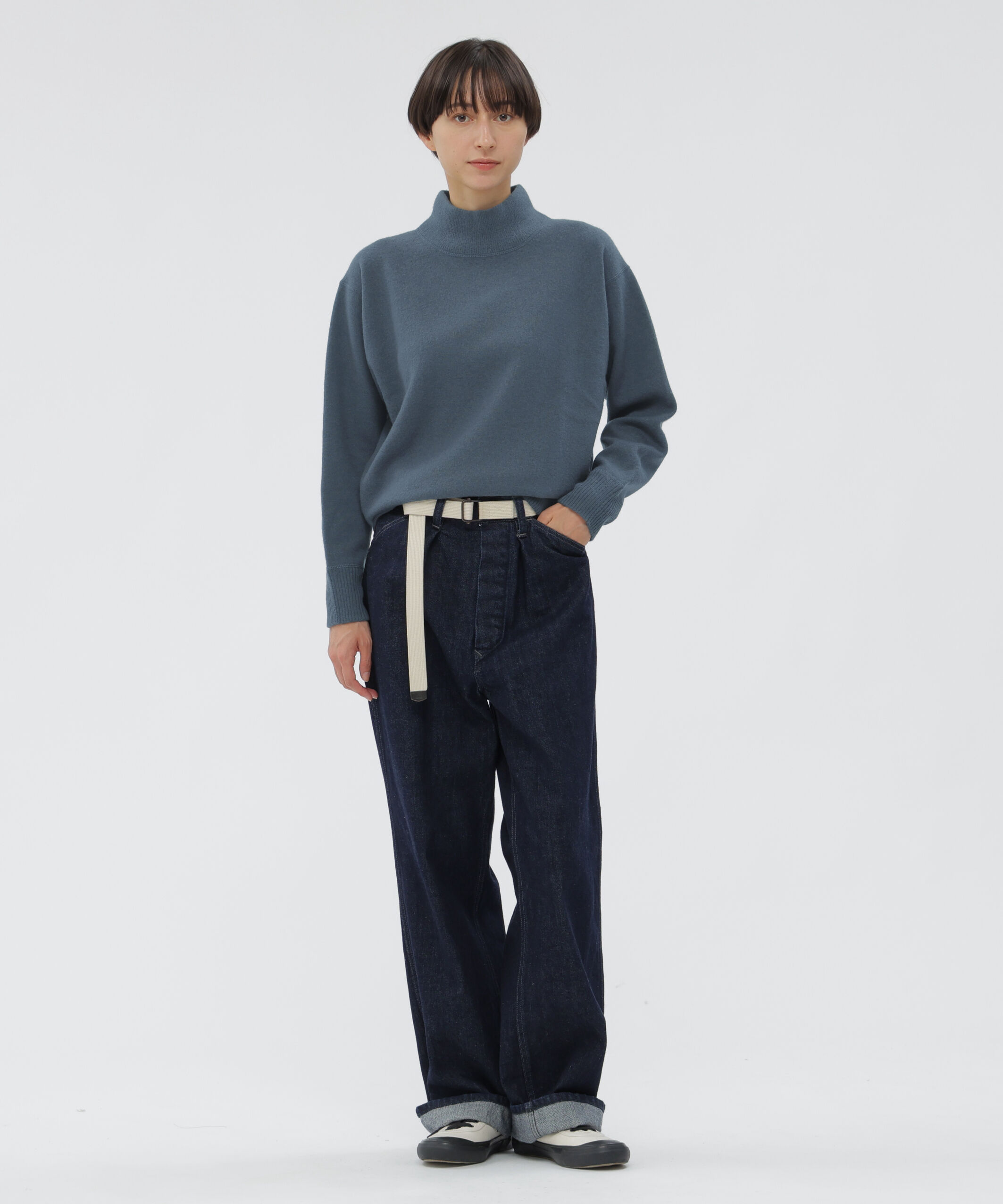 モテ系メンズファッション|【エムエイチエル/MHL.】 CANTON DENIM TROUSERS