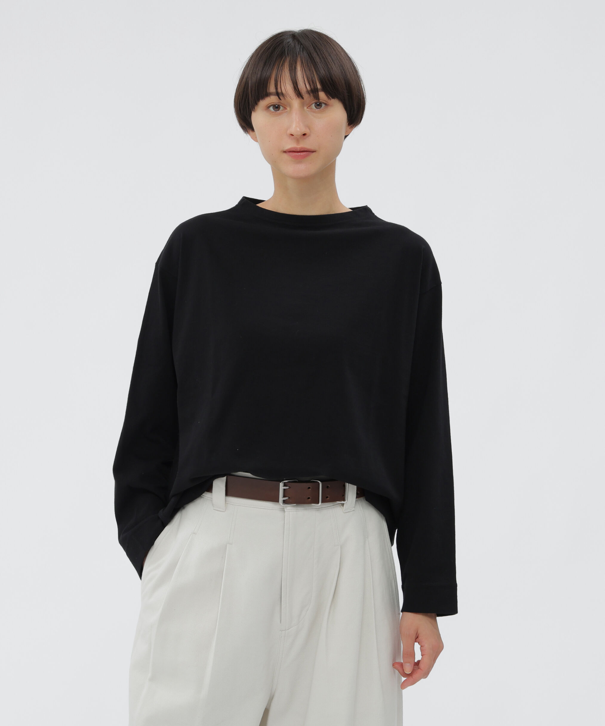人気メンズファッション|【エムエイチエル/MHL.】 SMOOTH COTTON JERSEY TOP
