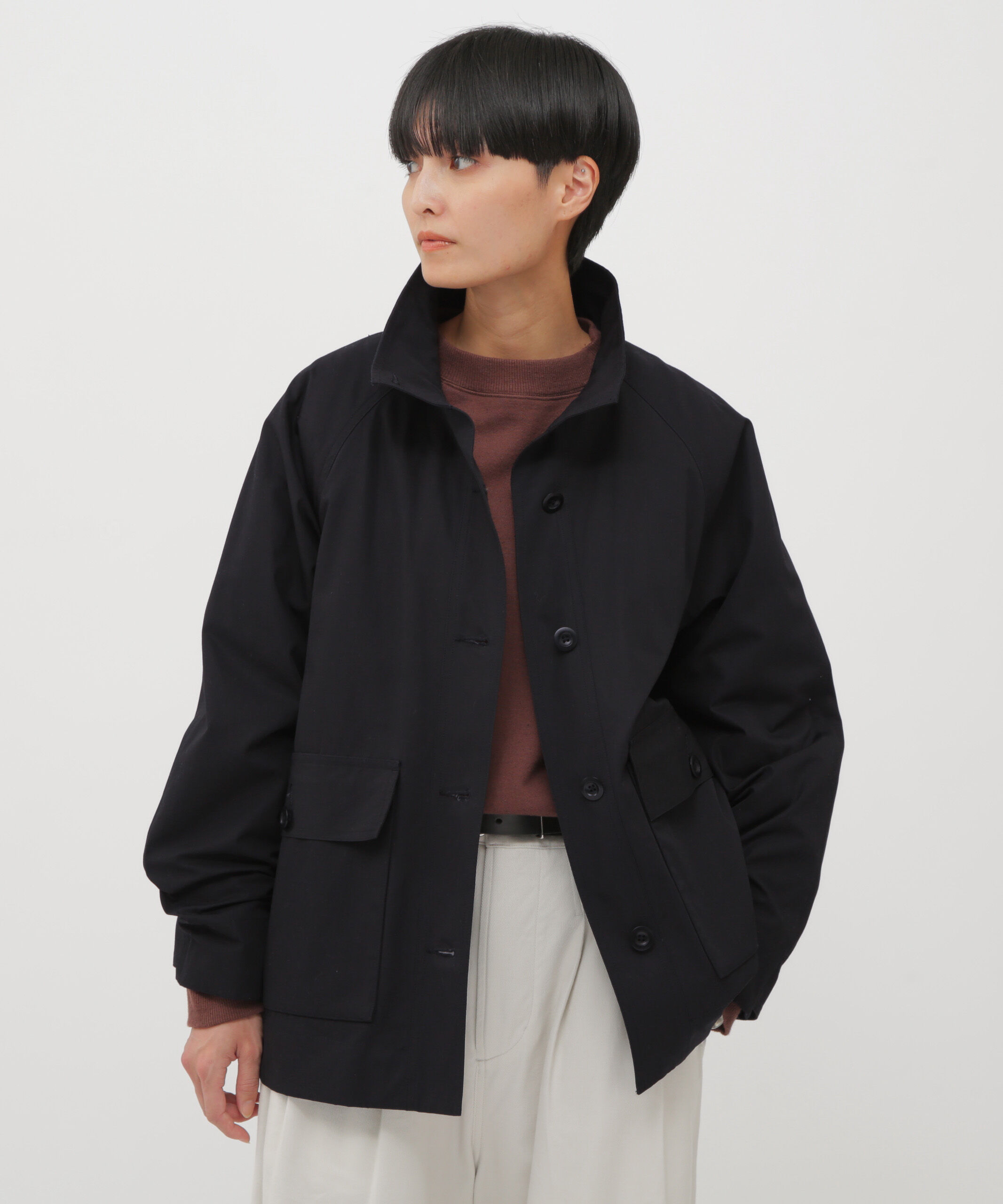 【エムエイチエル/MHL.】 WASHED COTTON PLAINWEAVE BLOUSON