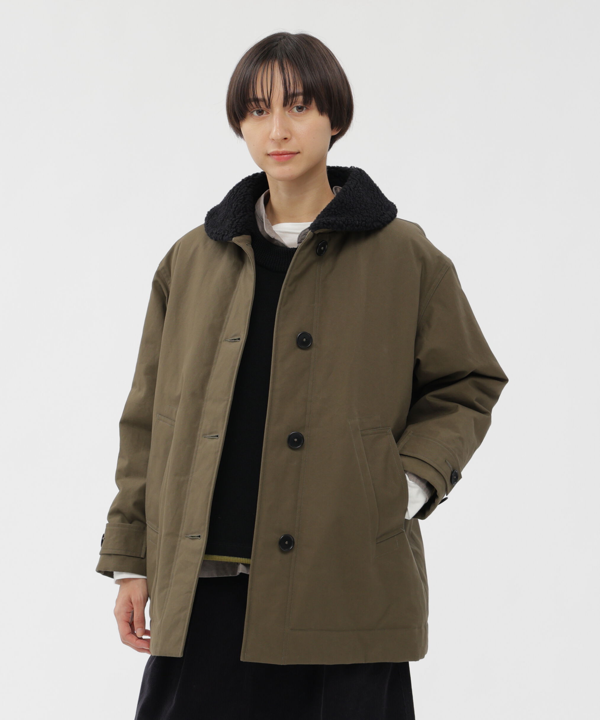 【エムエイチエル/MHL.】 DRY COTTON CANVAS COAT