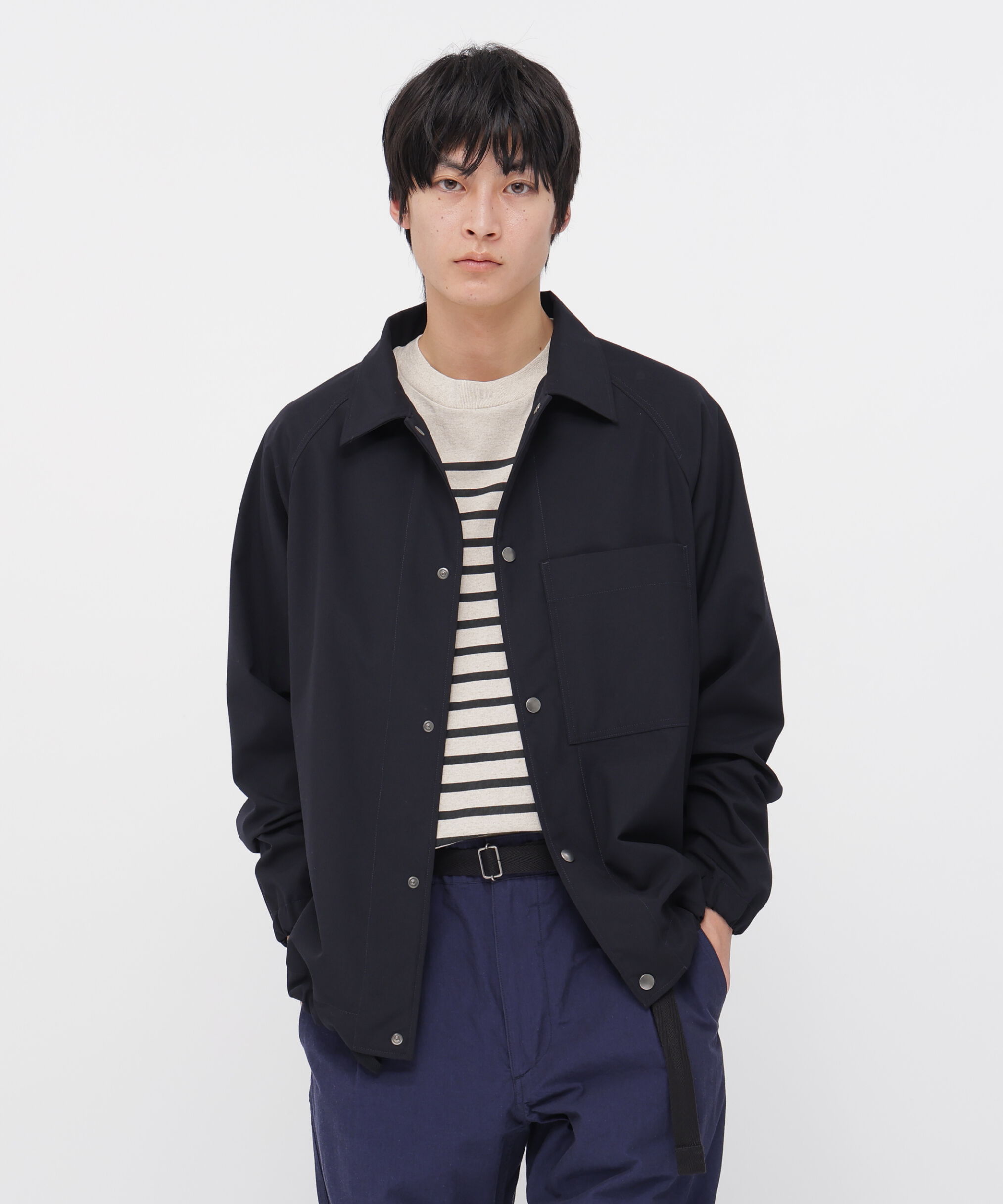 メンズファッションなら|【エムエイチエル/MHL.】 UNIFORM WOOL POLYESTER BLOUSON
