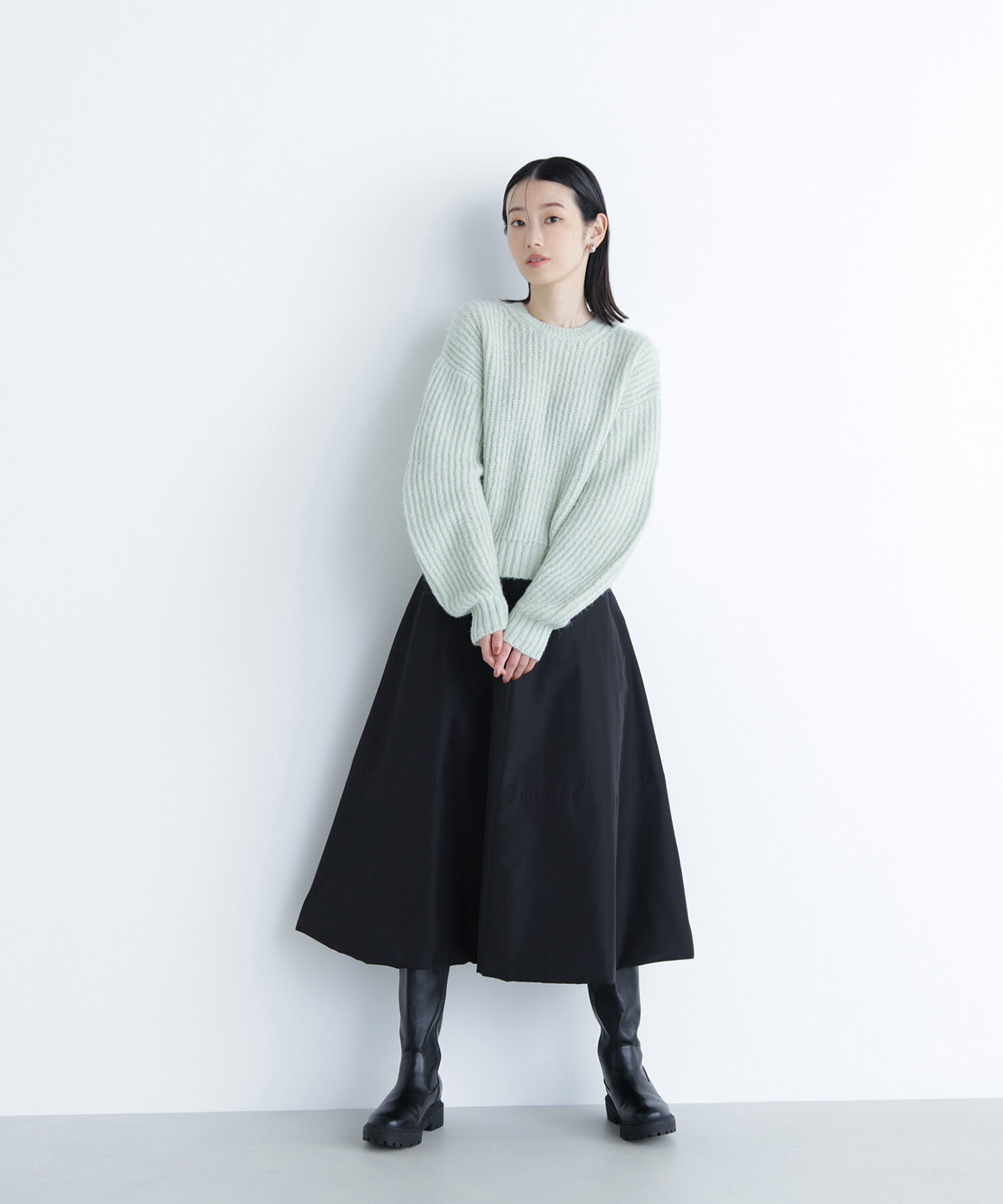 【ナチュラルビューティーベーシック/NATURAL BEAUTY BASIC】 中綿フレアスカート