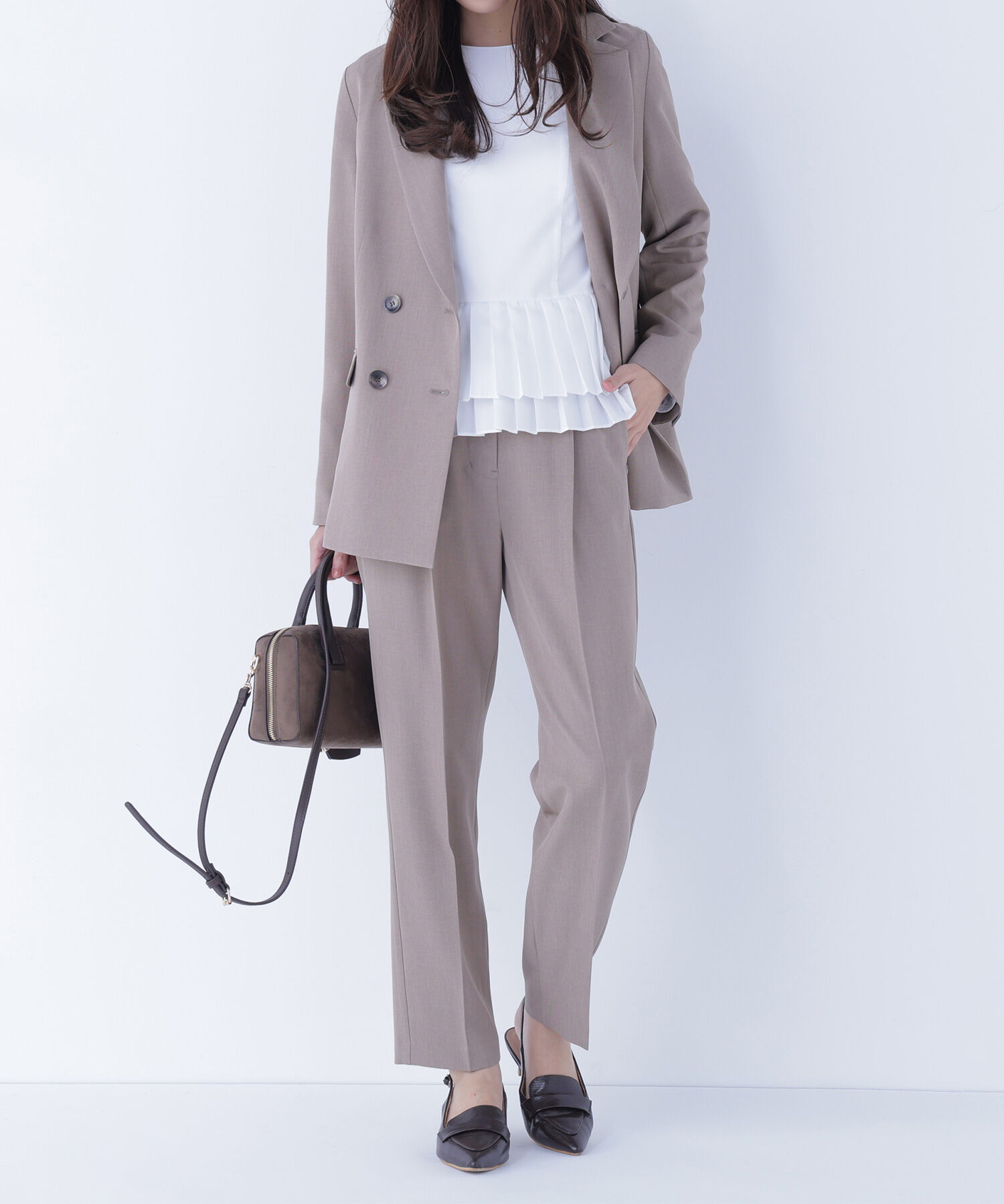 メンズファッションの一押し|【ナチュラルビューティーベーシック/NATURAL BEAUTY BASIC】 クラッシー SETUP タックパンツ