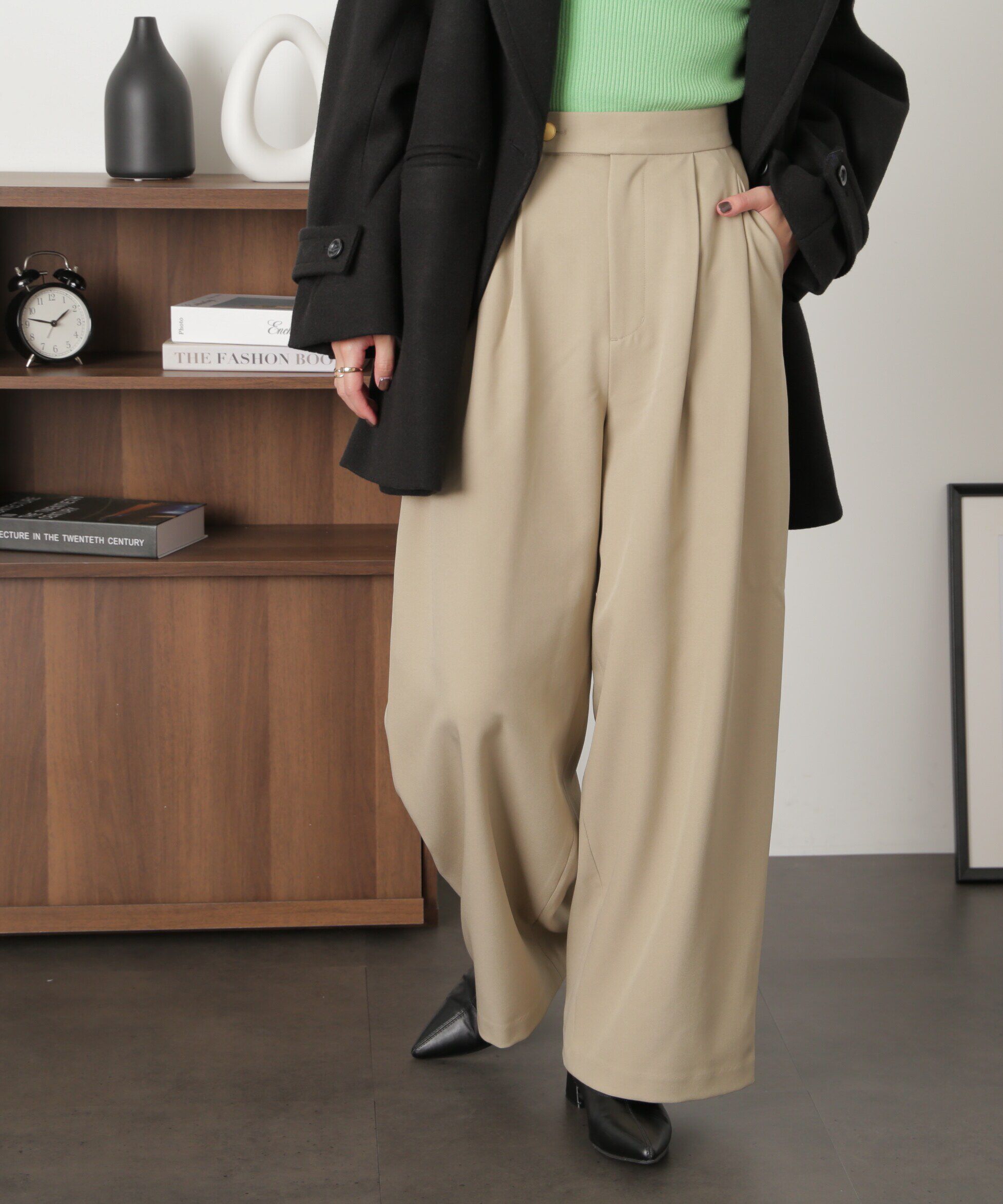 モテ系ファッションメンズ|【フリーズマート/Free's Mart】 2タックセミワイドパンツ