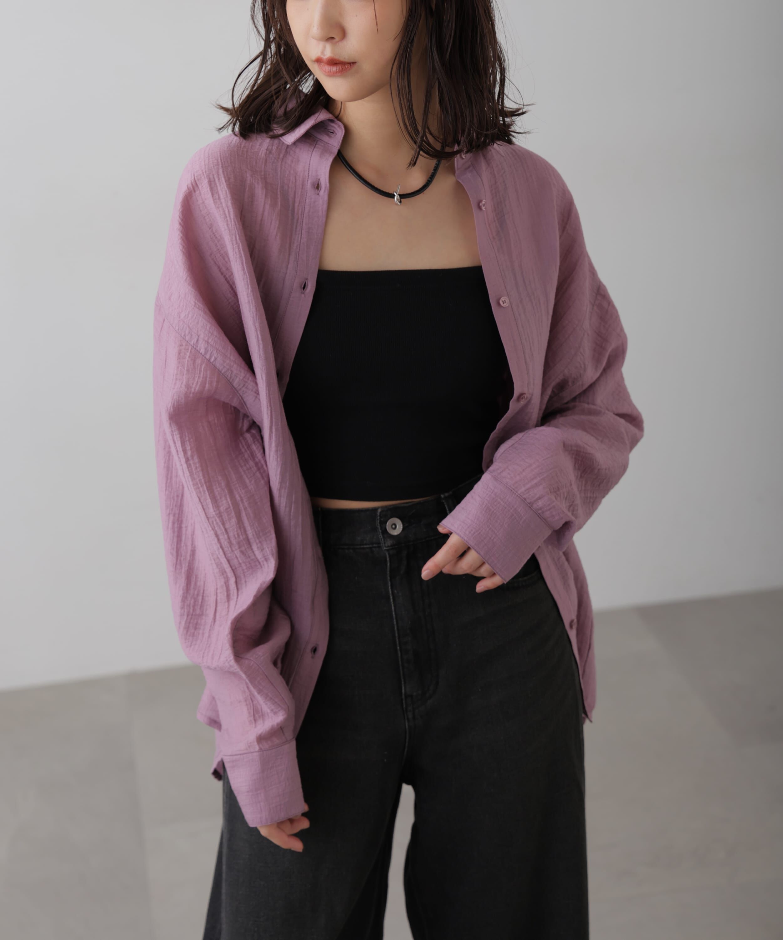 【フリーズマート/Free's Mart】 ワッシャービッグシャツ