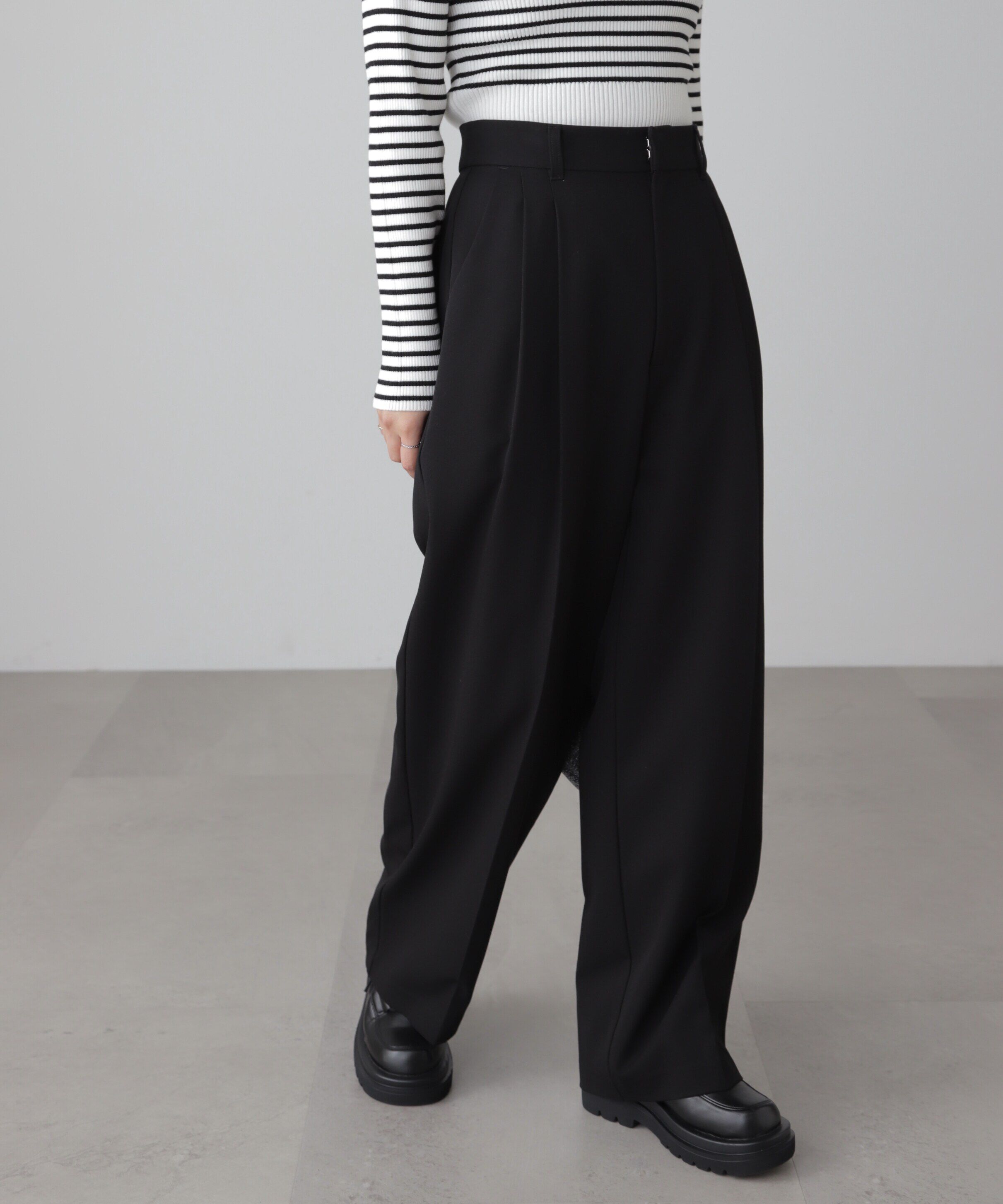 【フリーズマート/Free's Mart】 タックワイドスラックス