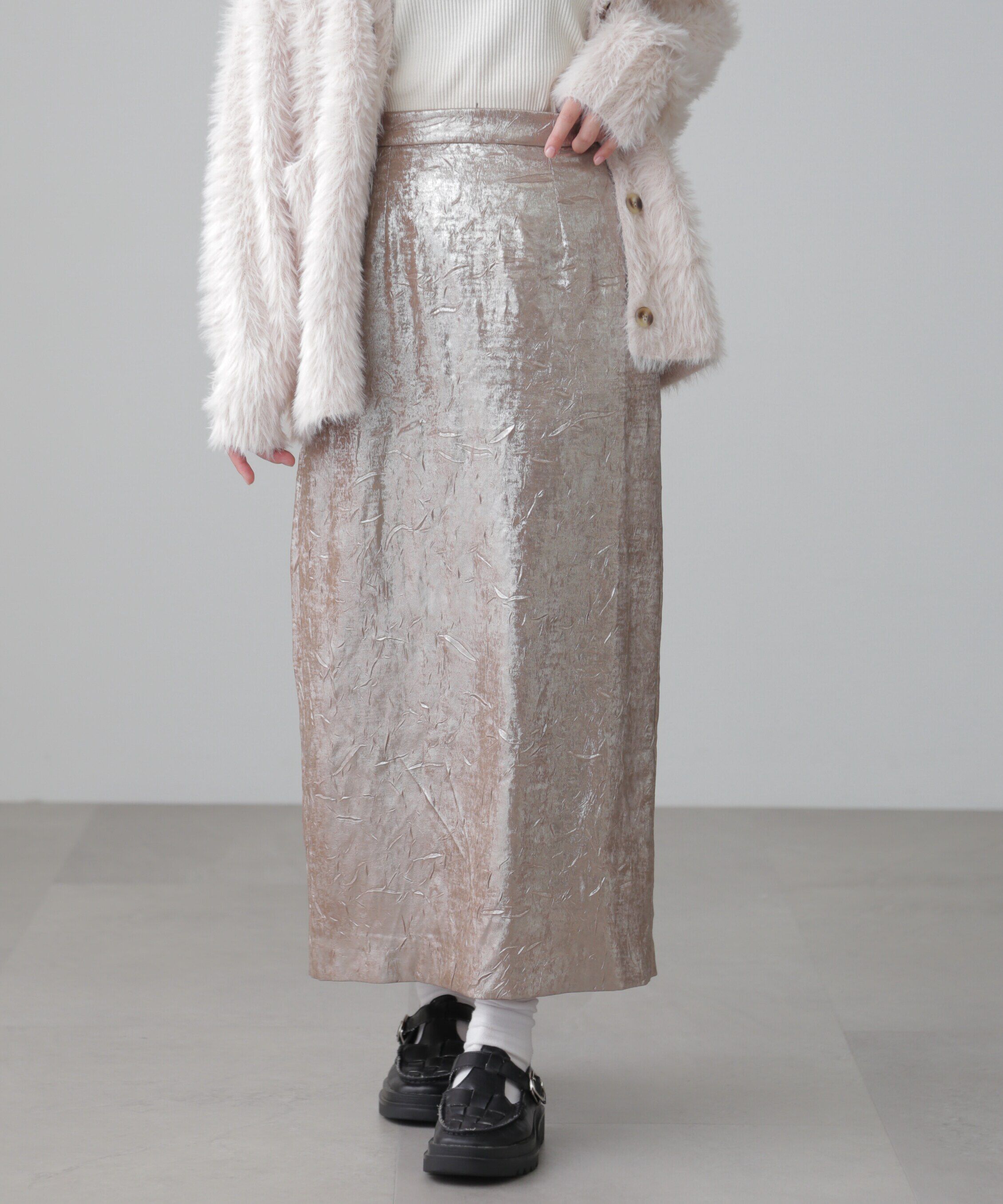 【フリーズマート/Free's Mart】 箔ナロースカート