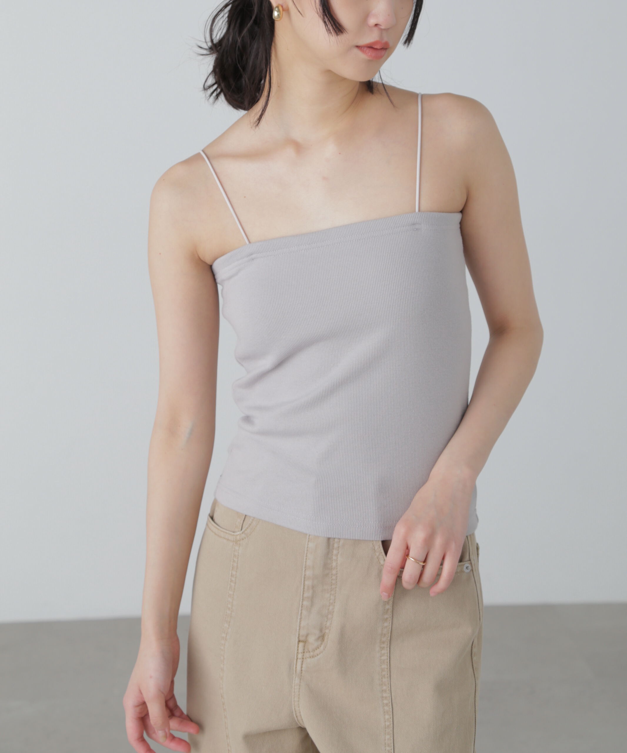 【フリーズマート/Free's Mart】 カップ付きベアキャミソール