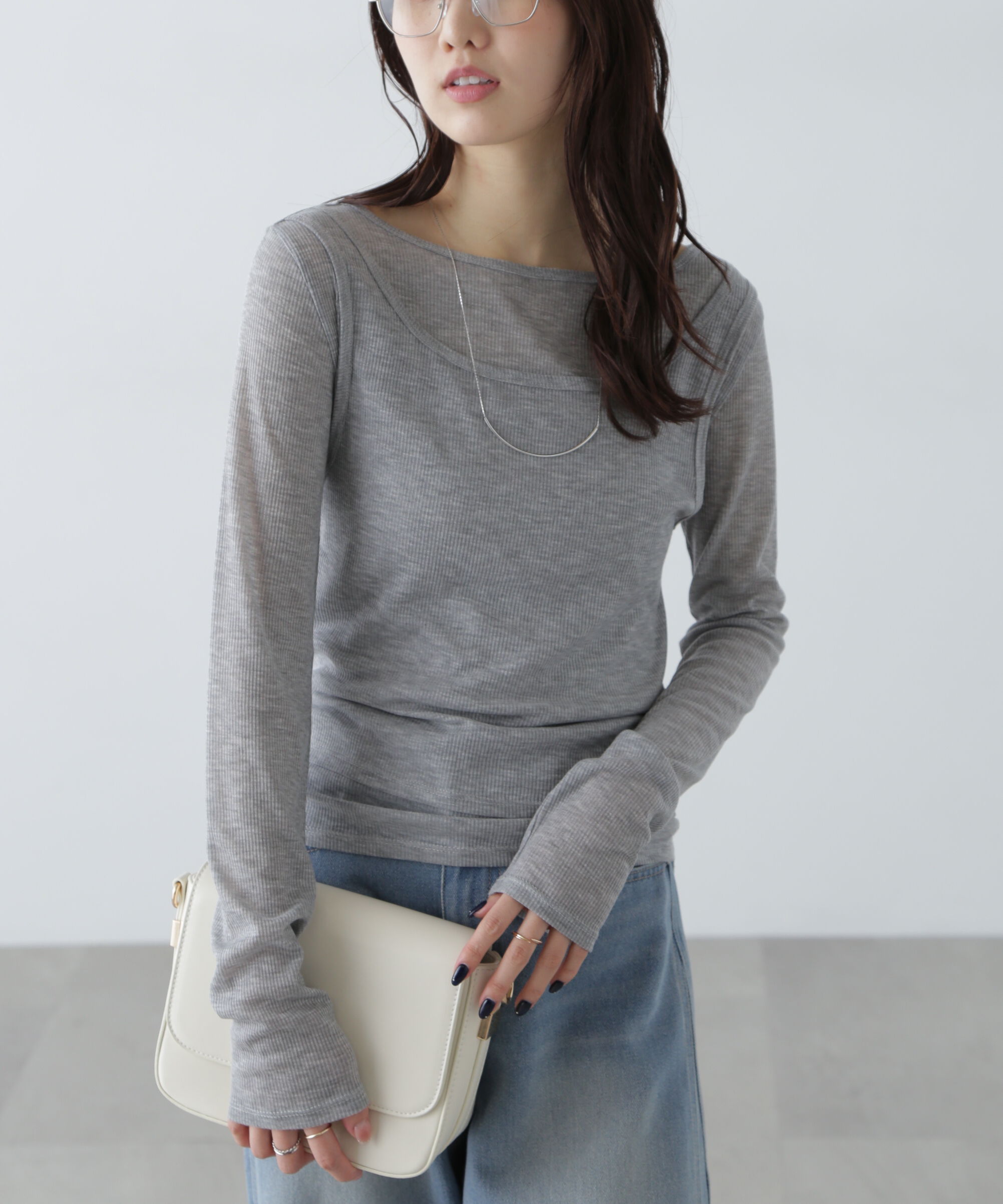 ファッションメンズなら|【フリーズマート/Free's Mart】 シアーテレコレイヤードカットソー