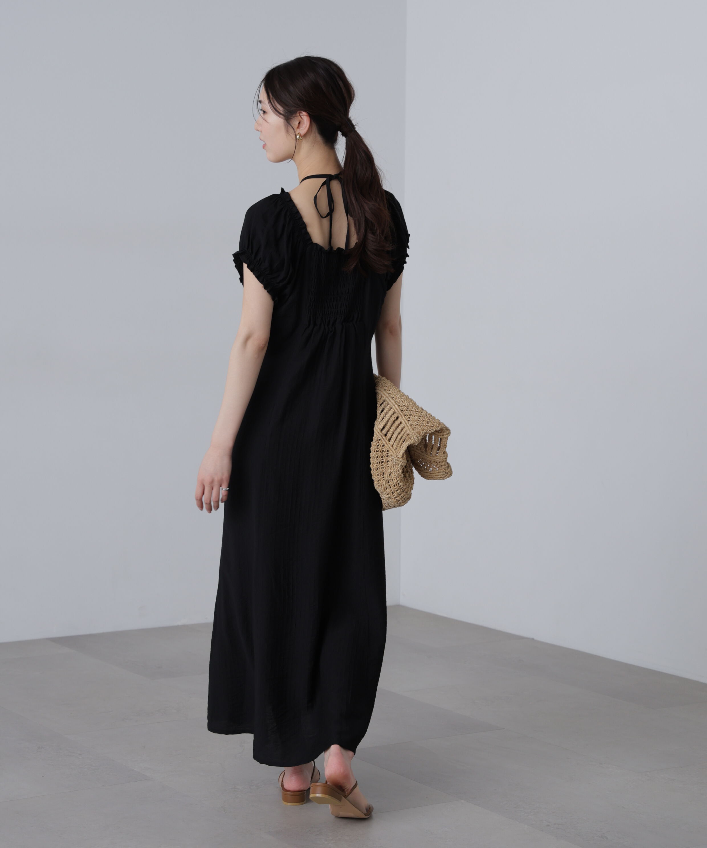 【フリーズマート/Free's Mart】 2wayギャザーオフショルマーメイドワンピース