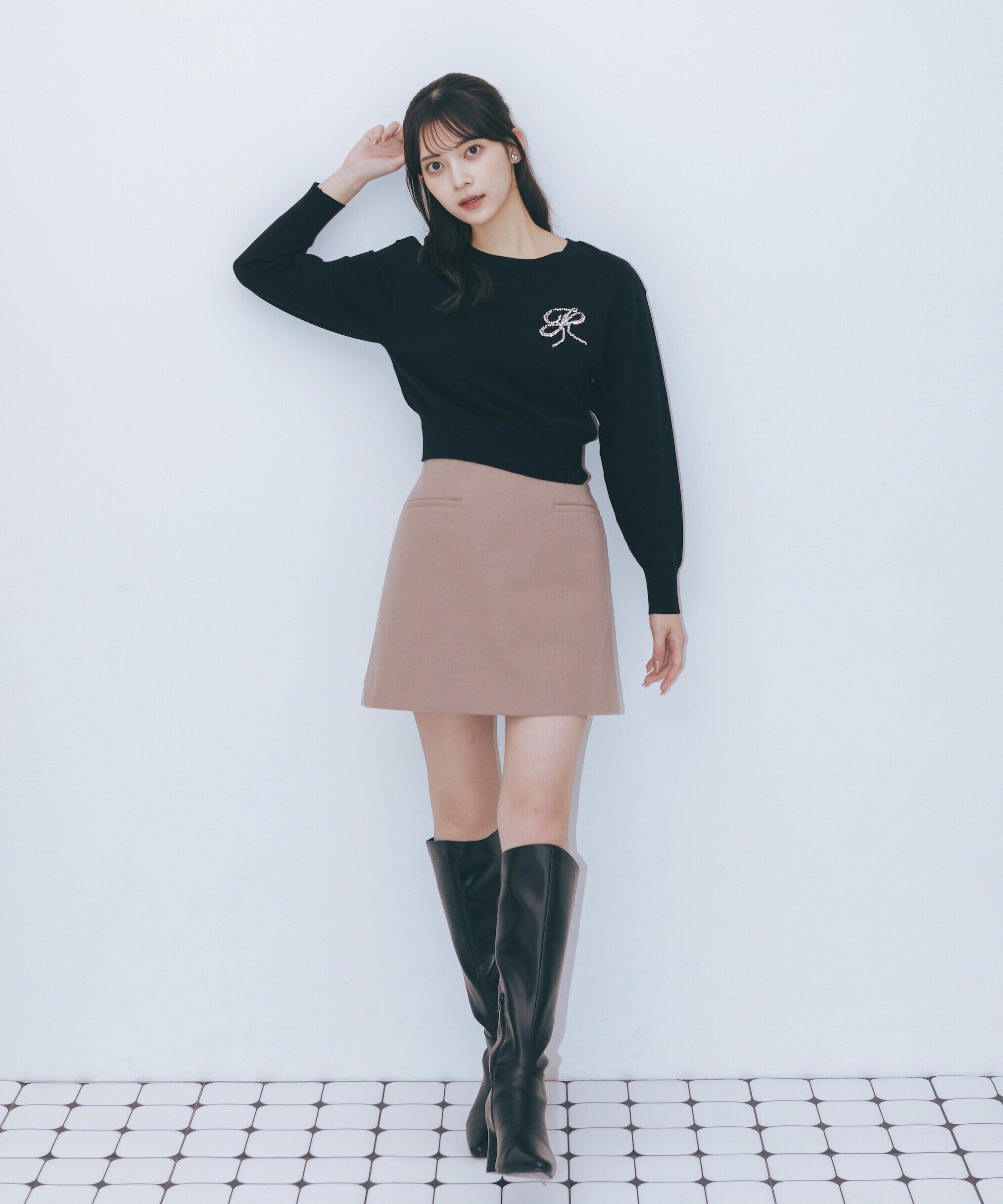 【ジル　バイ　ジル　スチュアート/JILL by JILL STUART】 ◆ハイウエストミニスカート