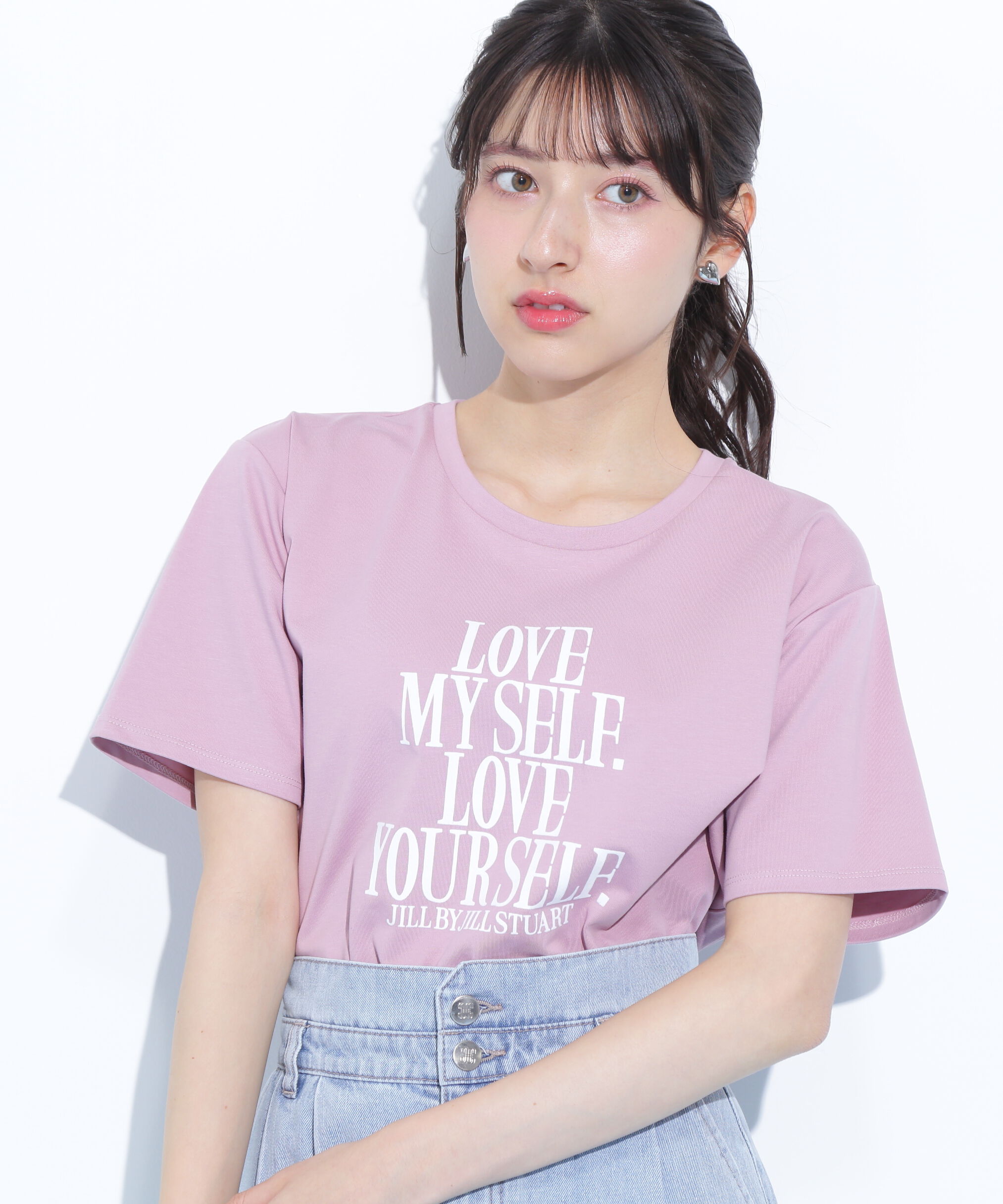 モテ系メンズファッション|【ジル　バイ　ジル　スチュアート/JILL by JILL STUART】 メッセージTシャツ