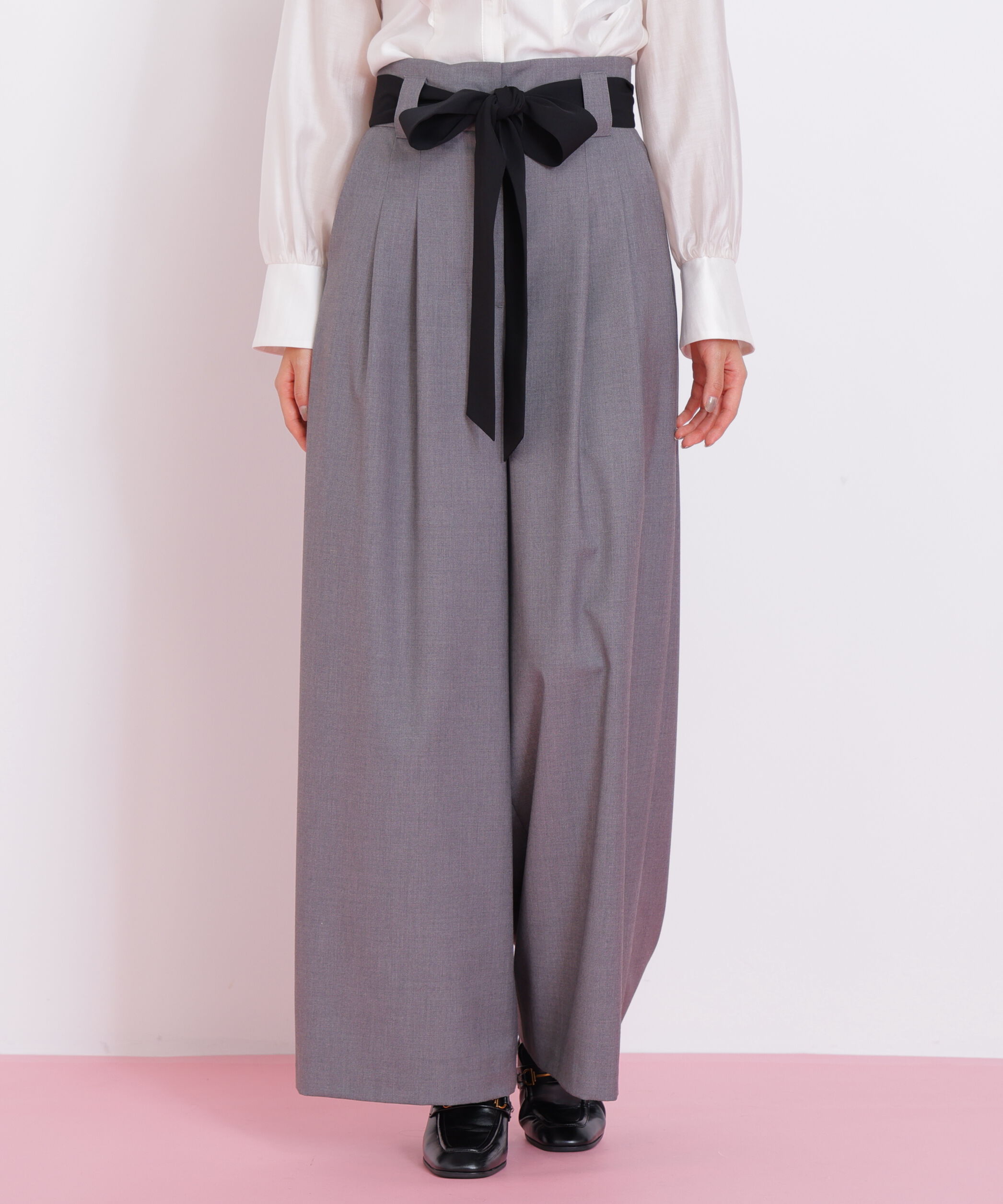 【ジル　バイ　ジル　スチュアート/JILL by JILL STUART】 ビッグリボンワイドパンツ