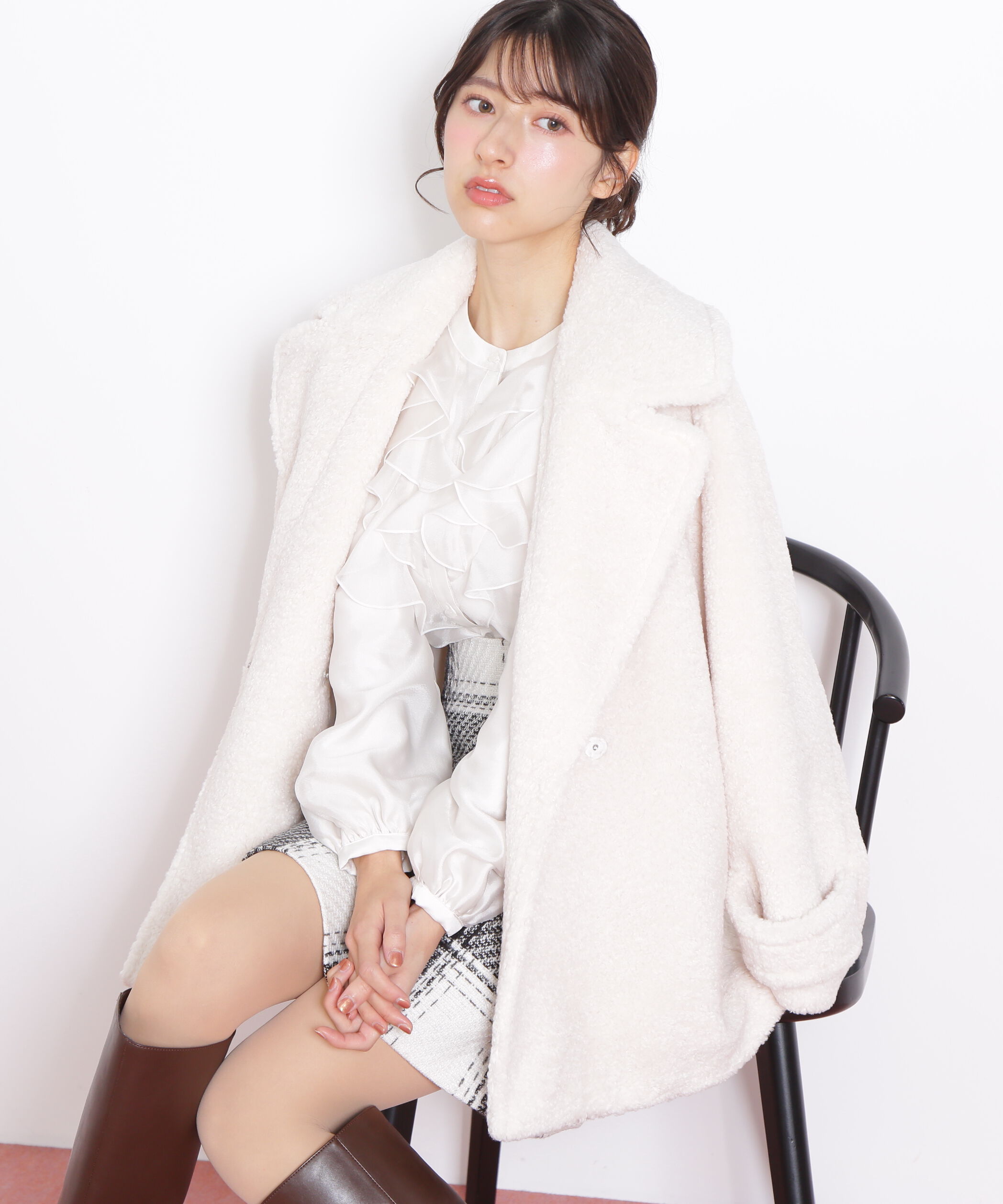 【ジル　バイ　ジル　スチュアート/JILL by JILL STUART】 くるくるボアコート