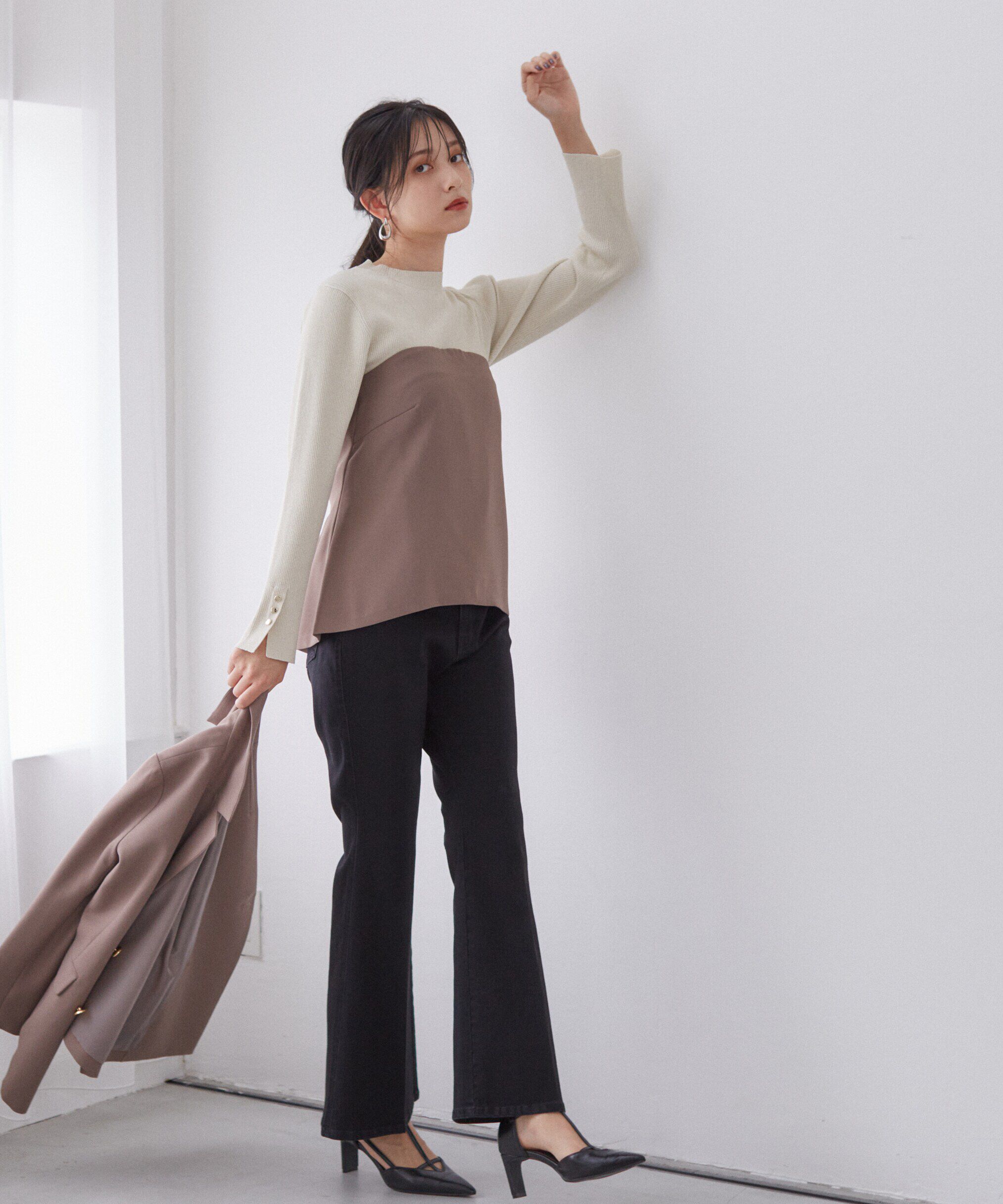 ファッションメンズなら|【プロポーションボディドレッシング/PROPORTION BODY DRESSING】 ベルボトムデニムパンツ24AW