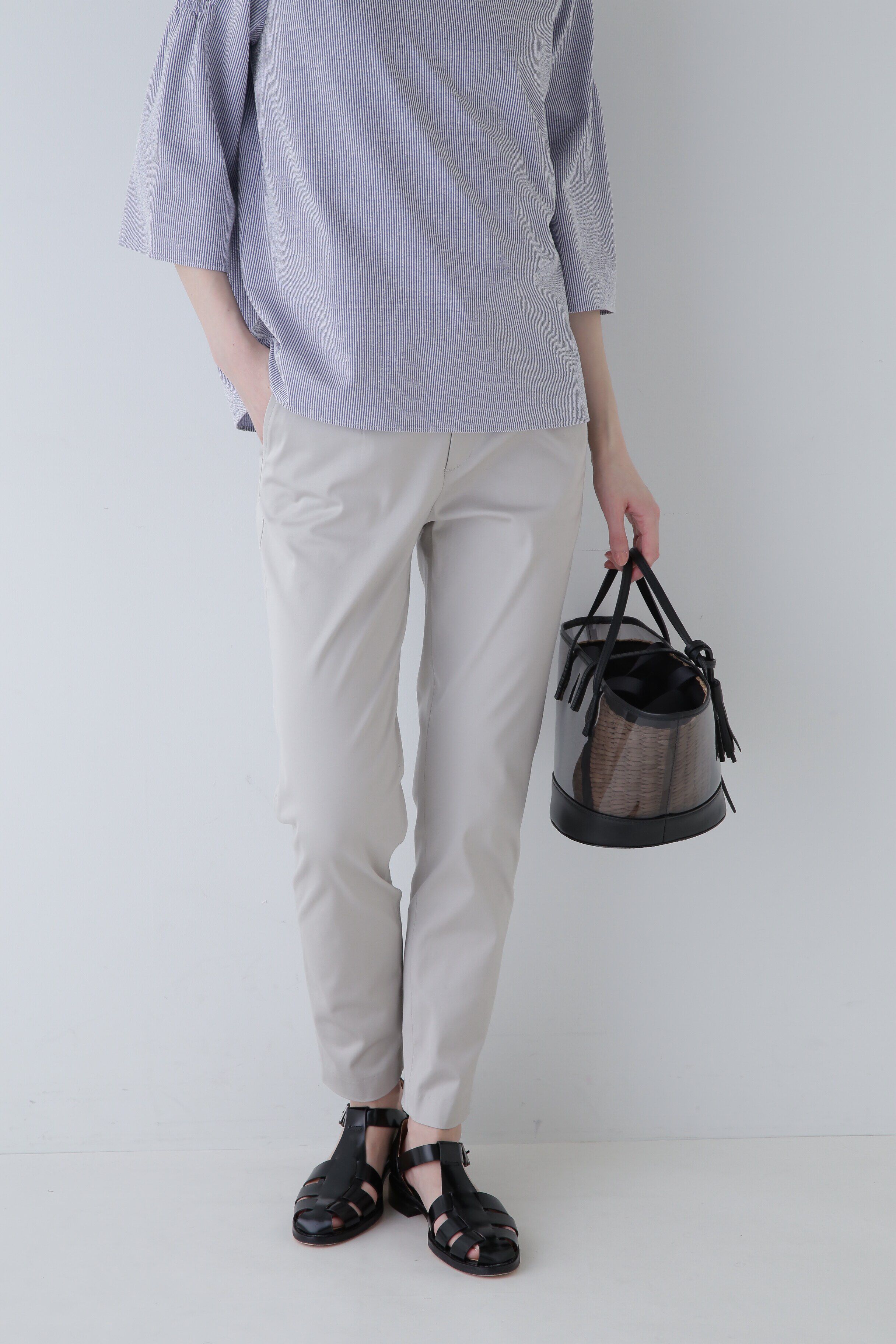 ファッションメンズなら|【ヒューマンウーマン/human woman】 ◆サテンストレッチスリムパンツ