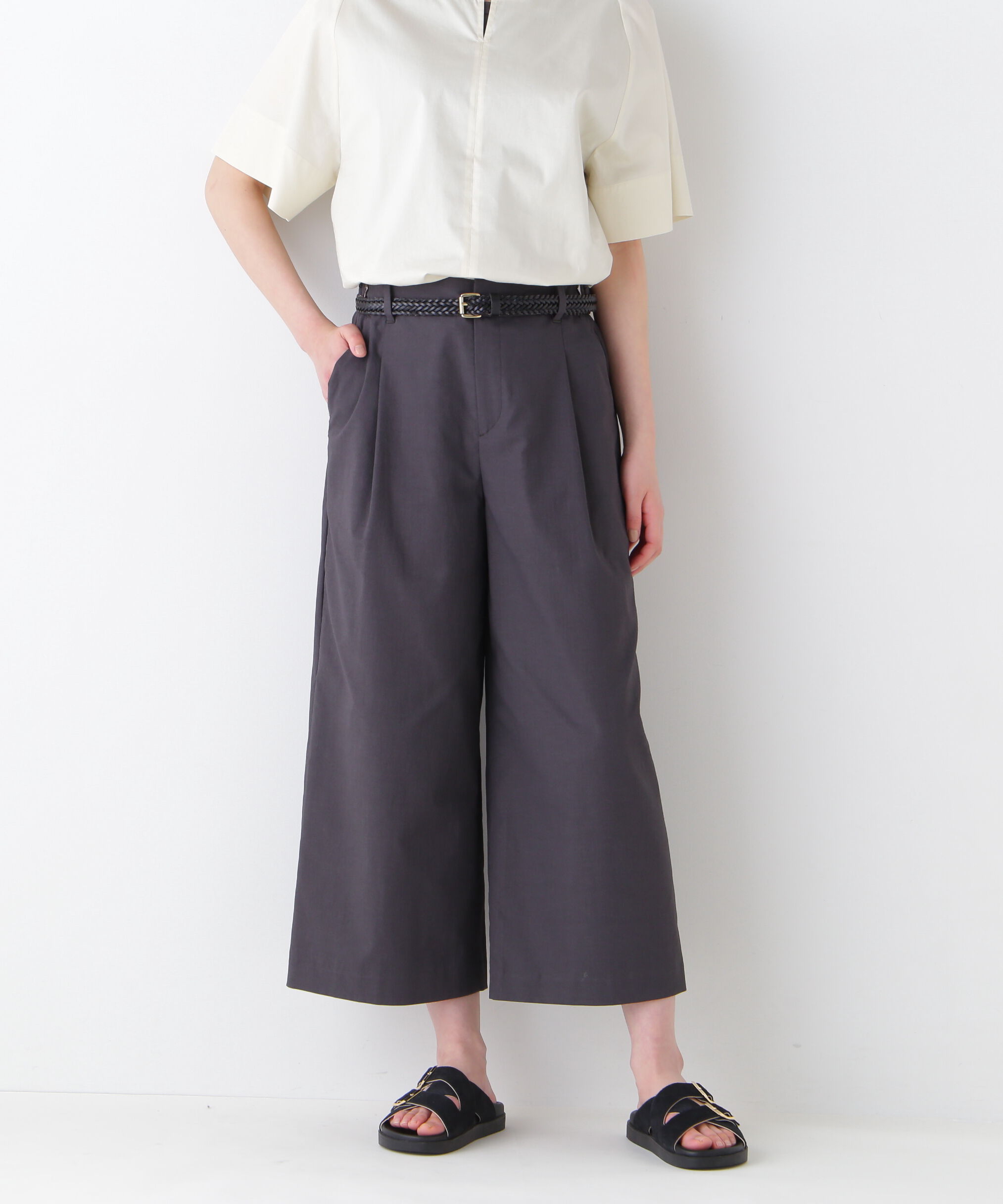 ファッションメンズのイチオシ|【ヒューマンウーマン/human woman】 ◆クールマックス混ガウチョパンツ