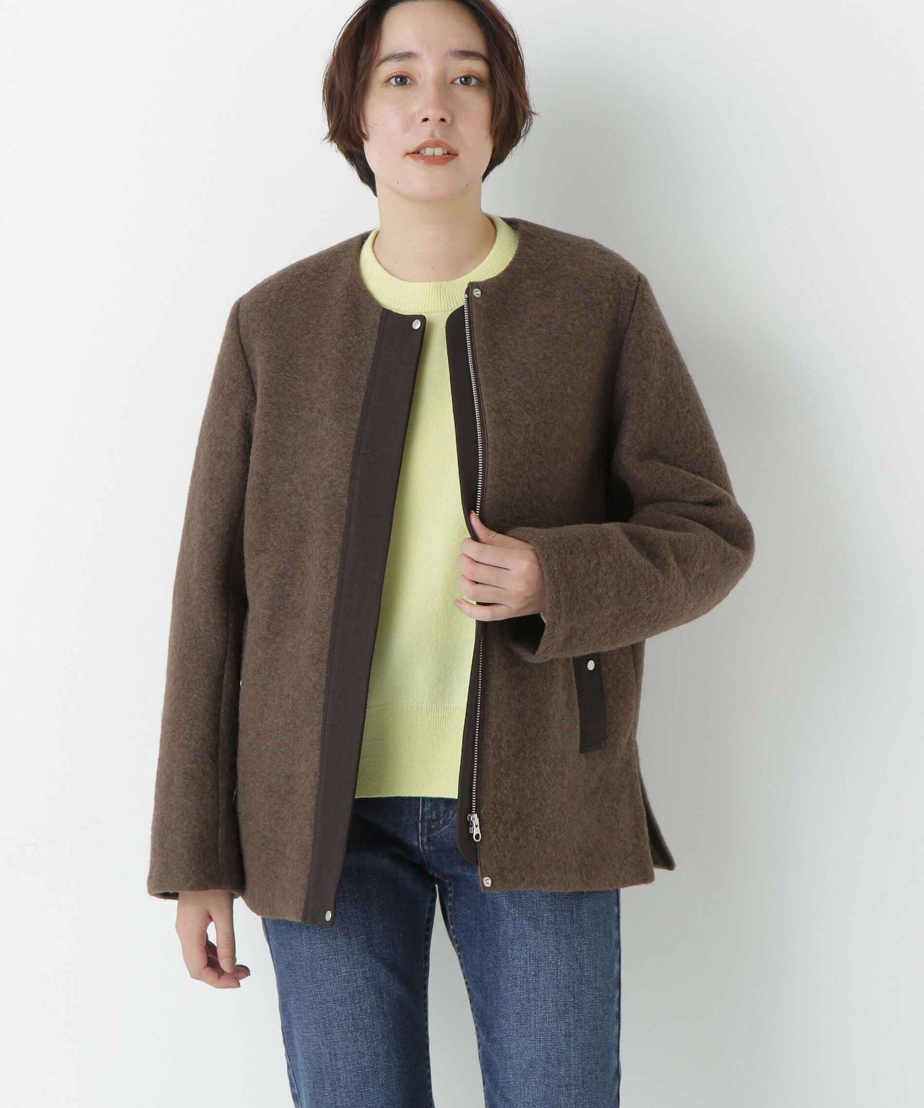 【ヒューマンウーマン/human woman】 ◆スライバージップジャケット