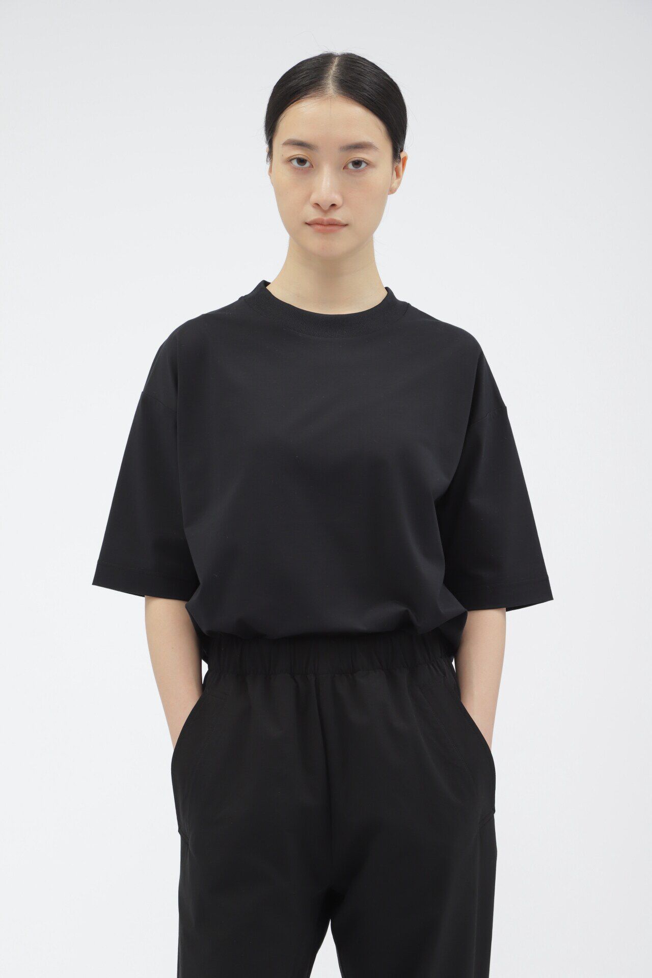 モテ系ファッションメンズ|【マーガレット・ハウエル/MARGARET HOWELL】 POLYESTER COTTON HIGH GAUGE PIQUE JERSEY