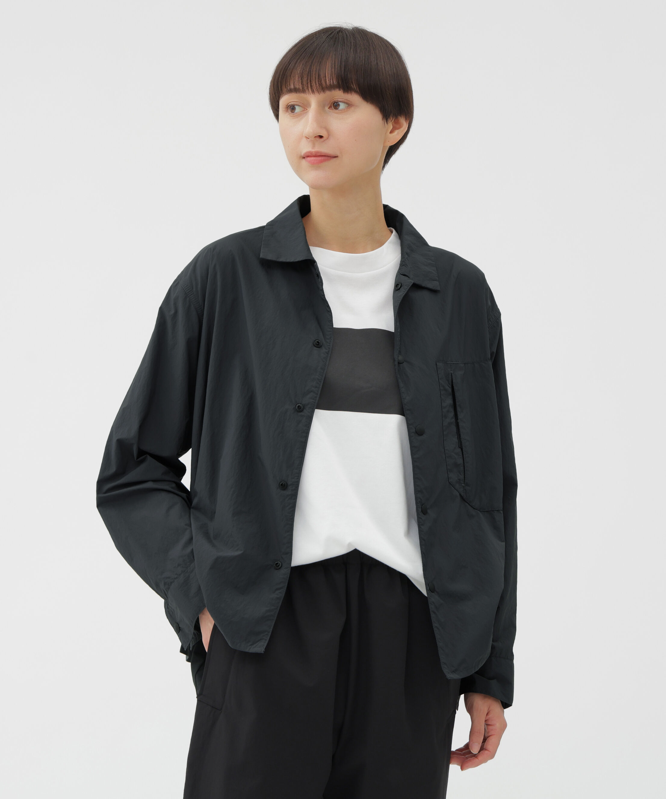 人気メンズファッション|【マーガレット・ハウエル/MARGARET HOWELL】 RECYCLE NYLON LIGHT POPLIN SHIRT