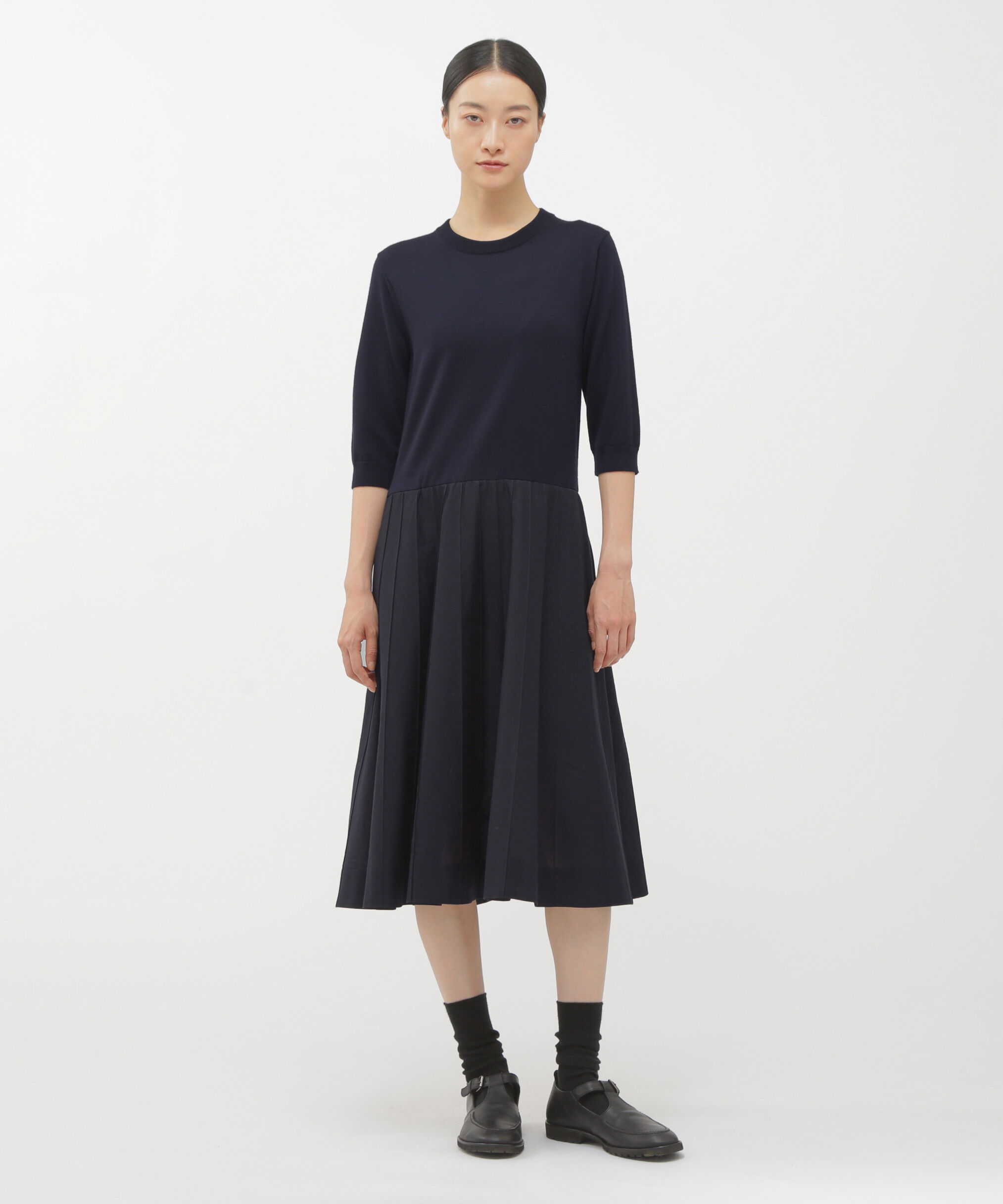 【マーガレット・ハウエル/MARGARET HOWELL】 SOFT COTTON SILK DRESS