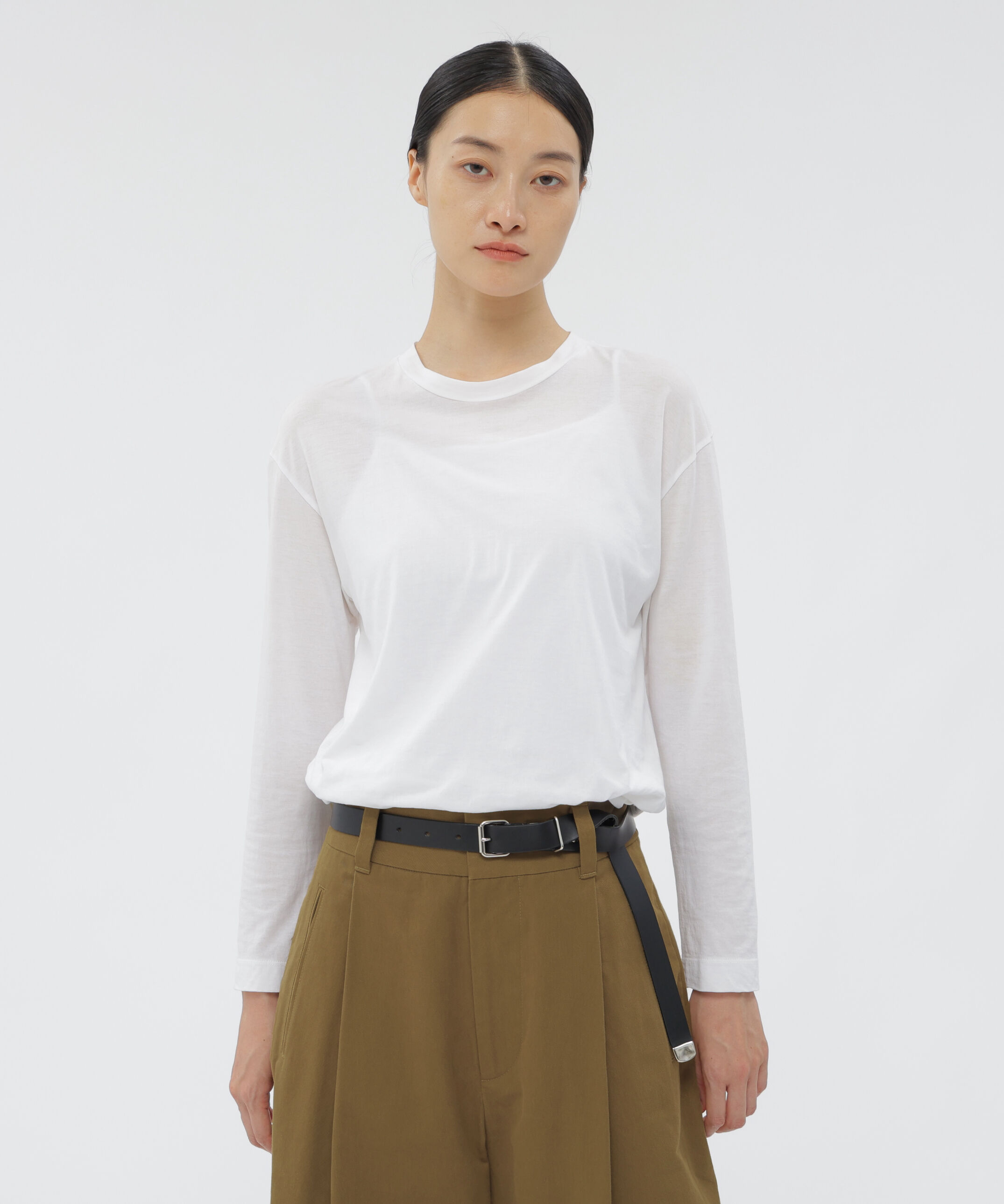 メンズファッションの一押し|【マーガレット・ハウエル/MARGARET HOWELL】 SHEER COTTON JERSEY TOP