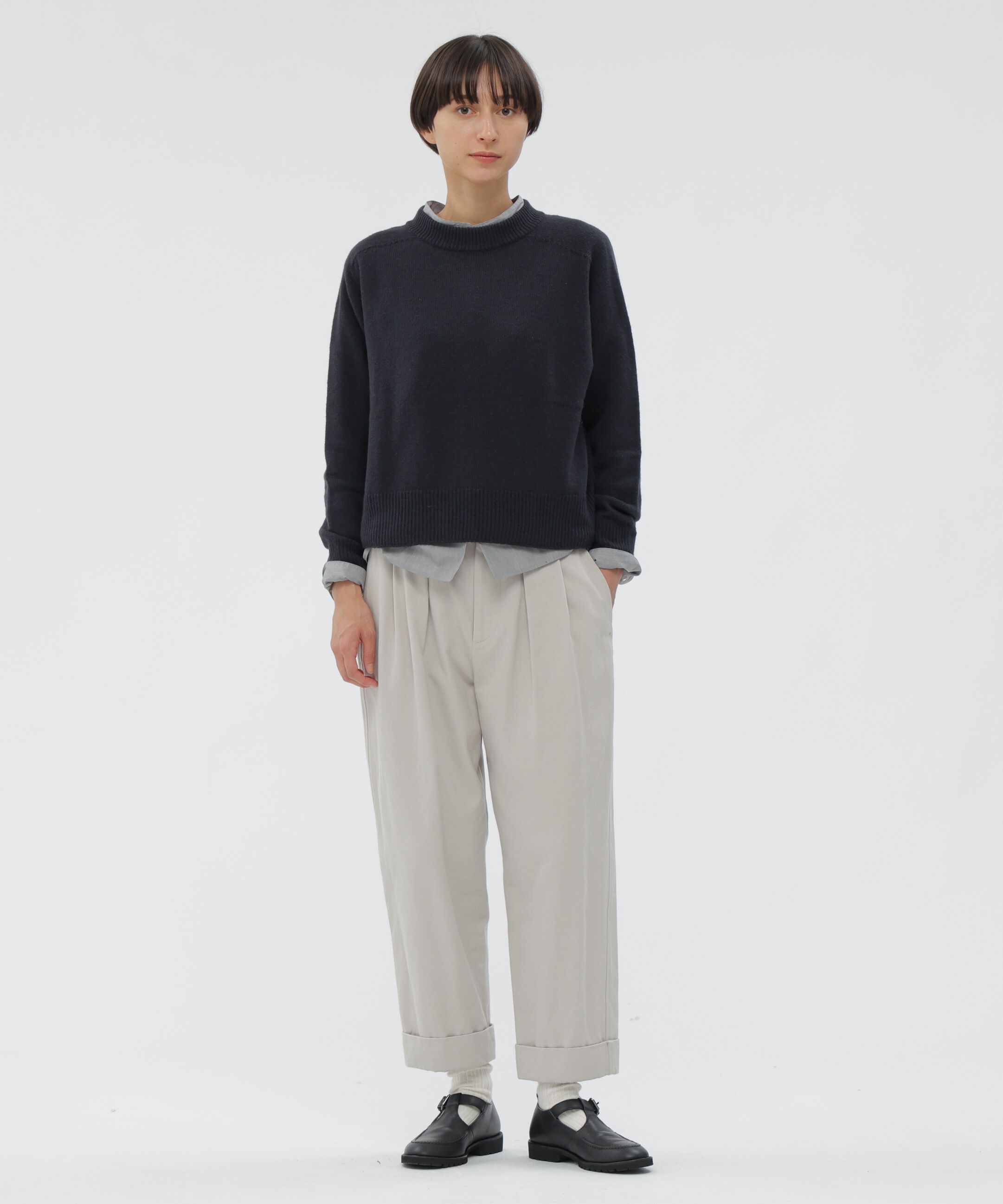 【マーガレット・ハウエル/MARGARET HOWELL】 BRUSHED COTTON TWILL TROUSERS