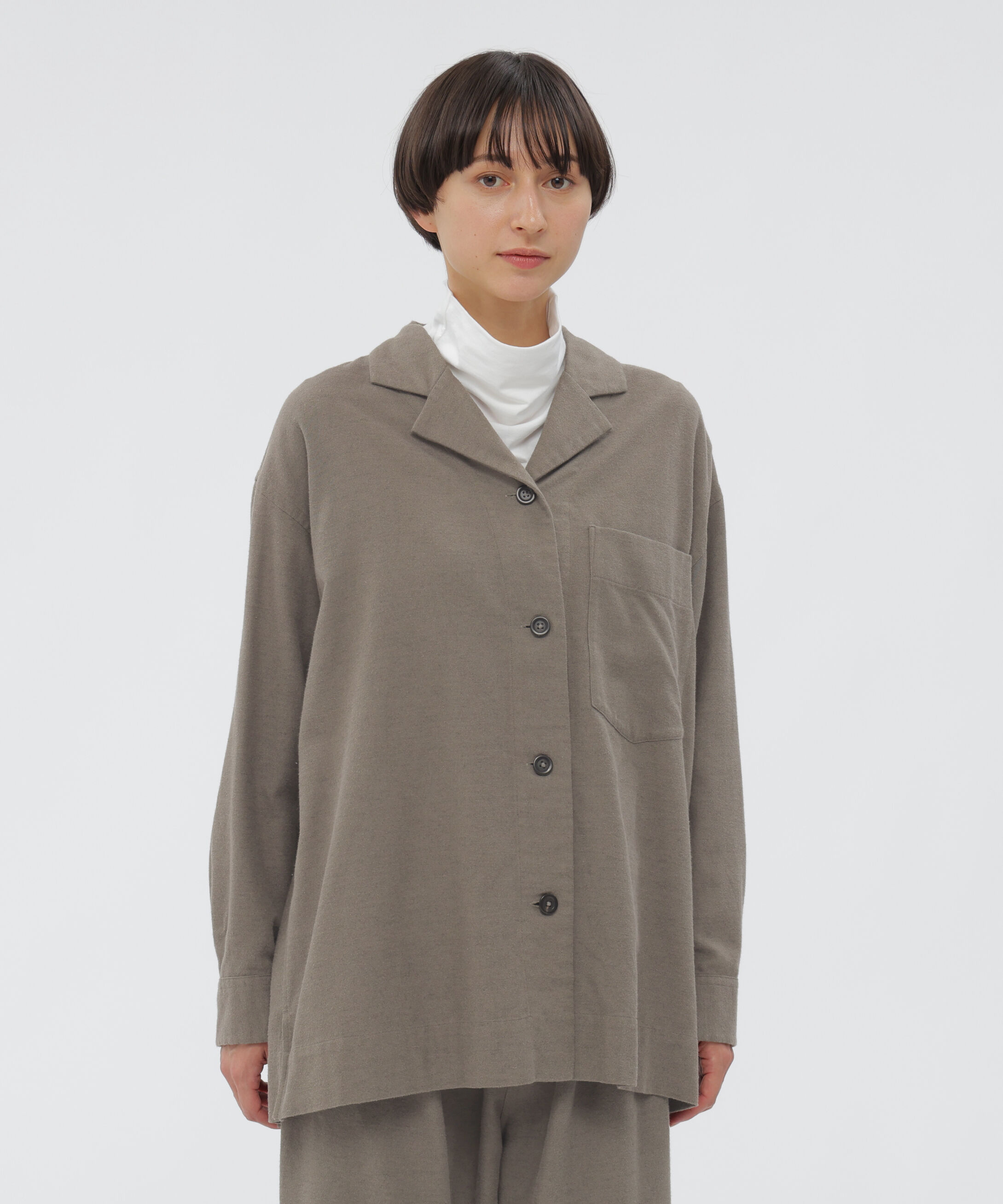 【マーガレット・ハウエル/MARGARET HOWELL】 COTTON CASHMERE TWILL SHIRT