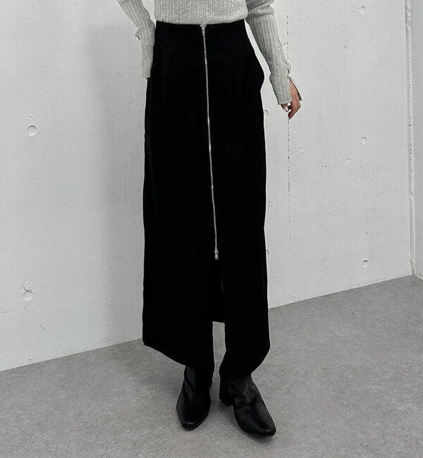【アルシーヴ/archives】 Ｆｚｉｐロングタイトスカート