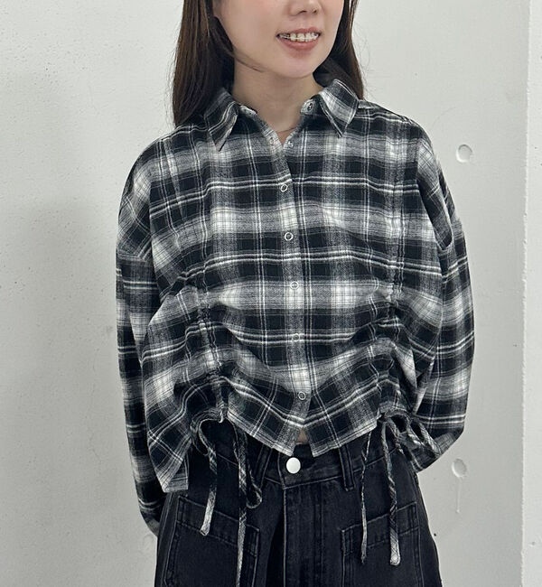 【アルシーヴ/archives】 ドロストチェックネルシャツ