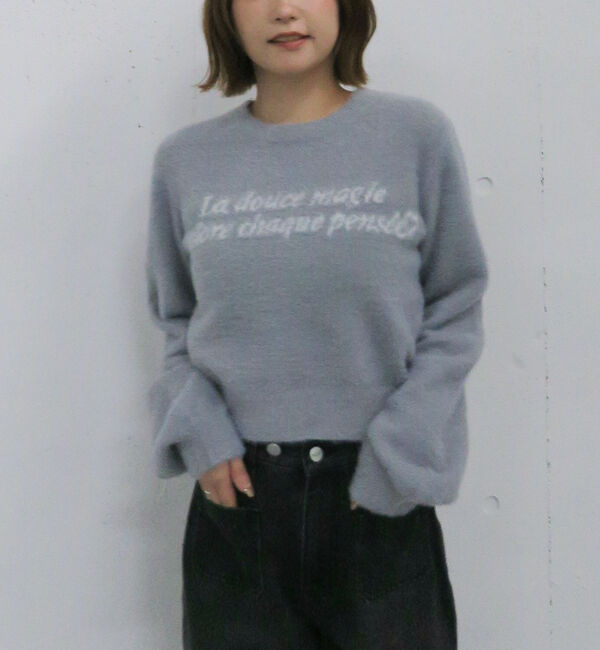 【アルシーヴ/archives】 フェザーロゴＪＱニットプルオーバー