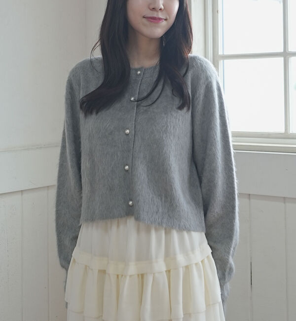 人気ファッションメンズ|【アルシーヴ/archives】 パールシャギーニットカーディガン