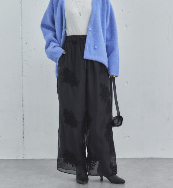 ファッションメンズお薦め|【ドゥアルシーヴ/Doux archives】 刺繍シアードロストパンツ