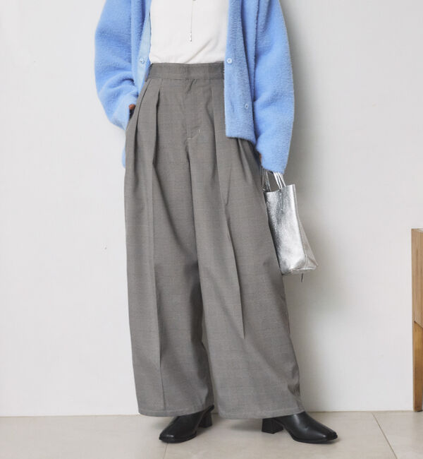 ファッションメンズお薦め|【ドゥアルシーヴ/Doux archives】 2タックチェックパンツ