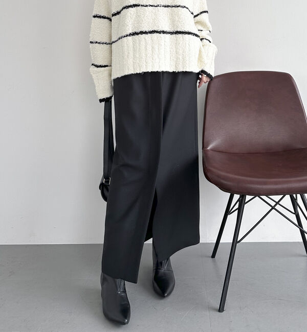 【ドゥアルシーヴ/Doux archives】 ダブルクロスフロントデザインタイトＳＫ