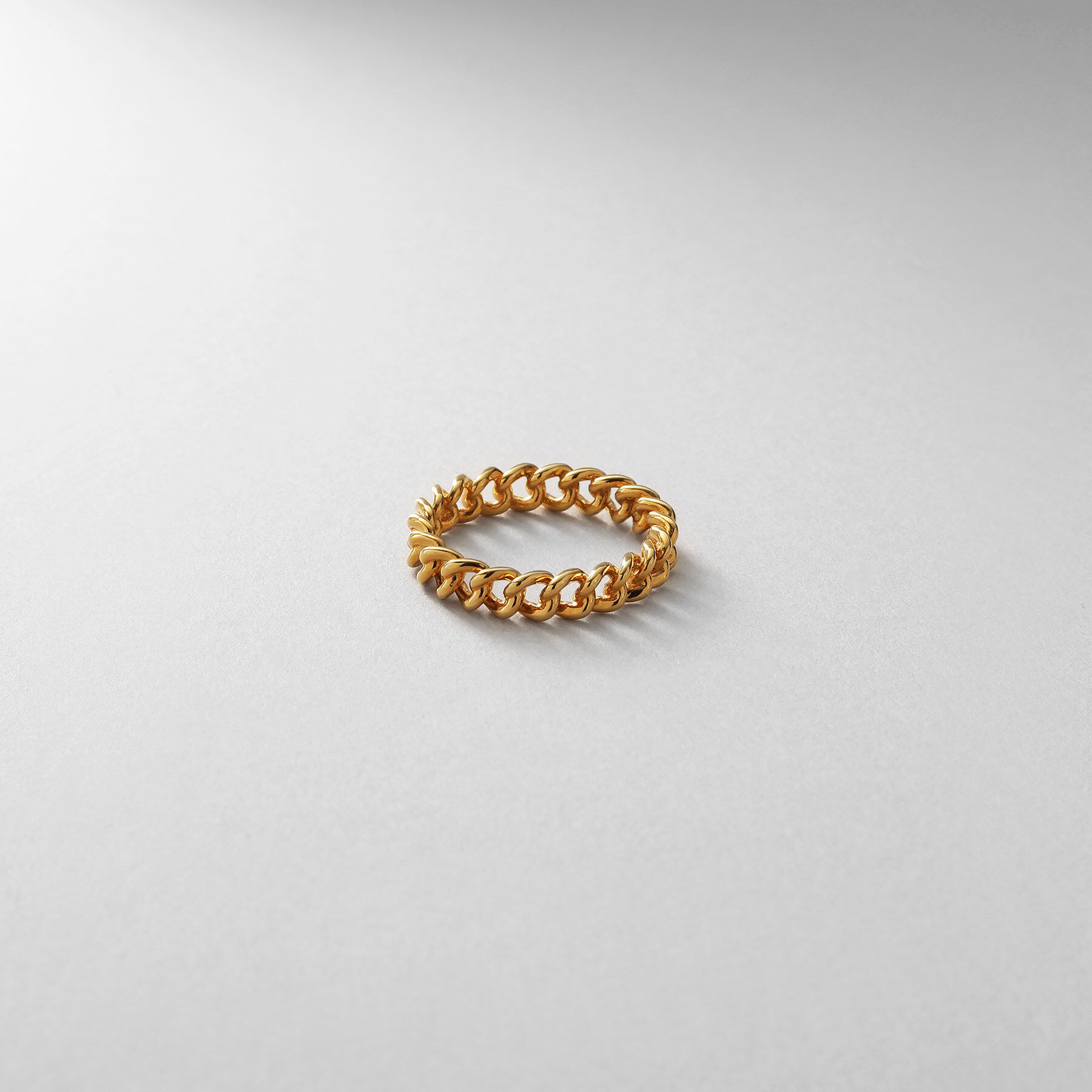 メンズファッションオススメ|【ココシュニック/COCOSHNIK】 シルバー カーブチェーンモチーフピンキーリング GP