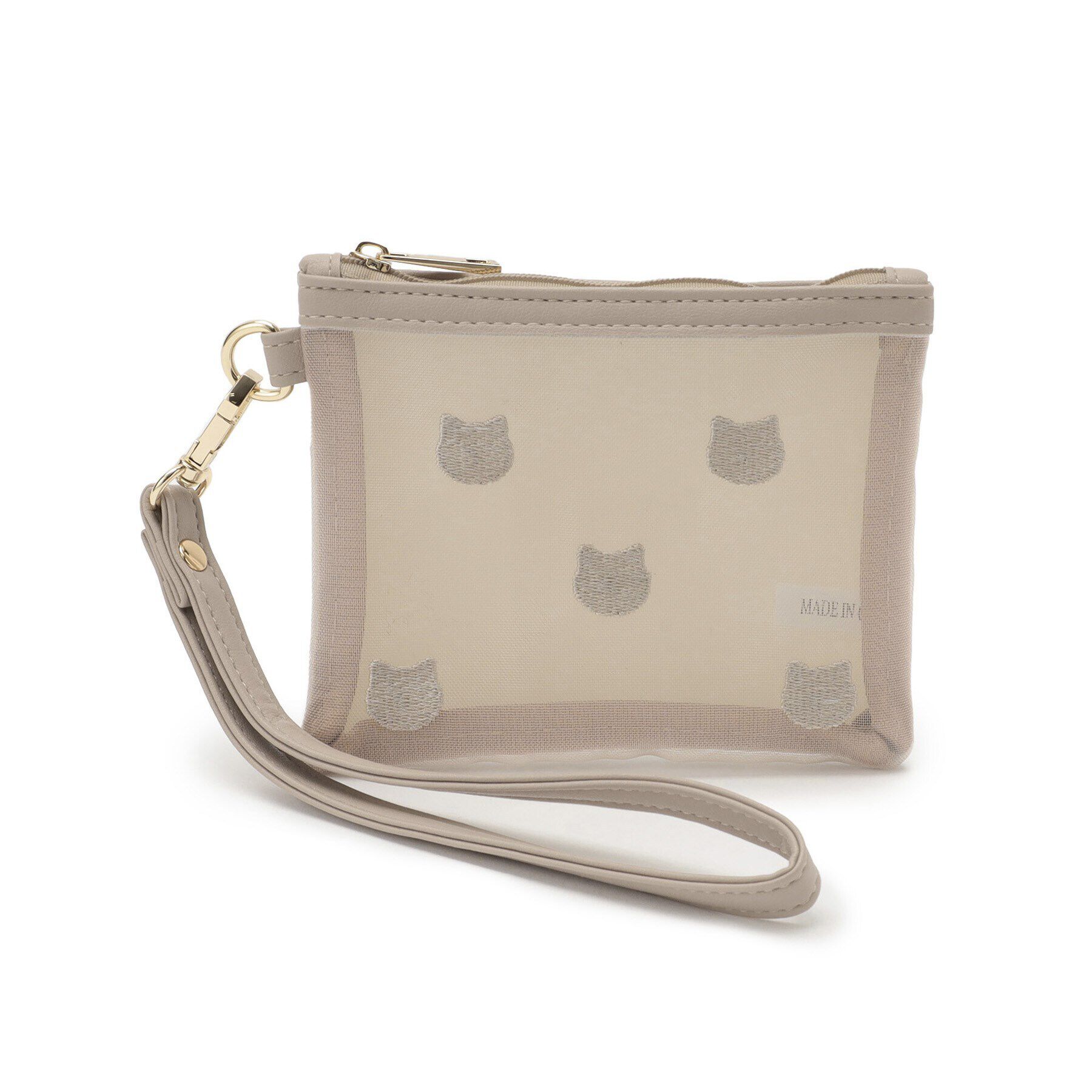 モテ系ファッションメンズ|【シューラルー/SHOO・LA・RUE】 フラットミニポーチ ネコ