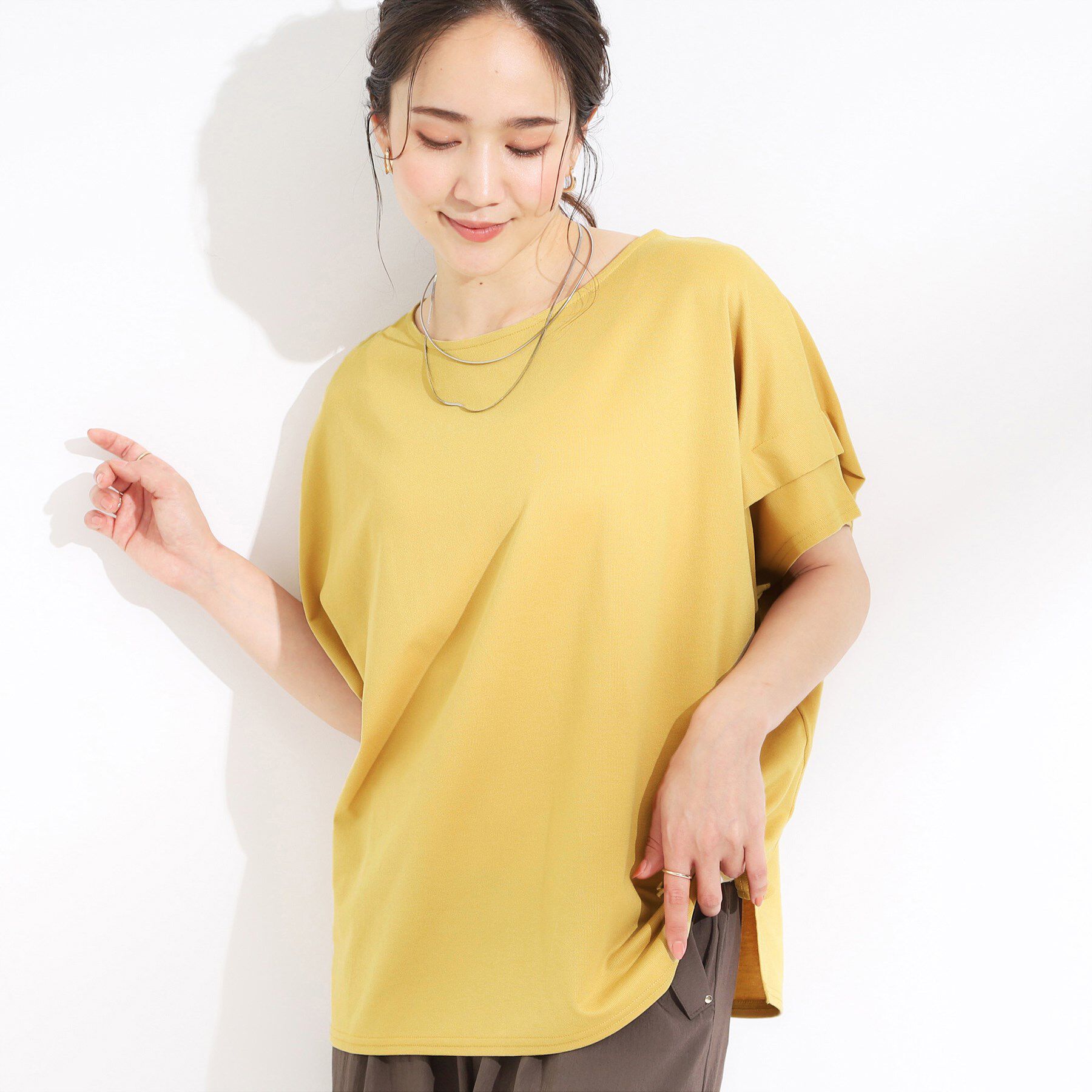 人気メンズファッション|【シューラルー/SHOO・LA・RUE】 【S-LL/UV/吸水速乾】さらりと着こなす 肩タックゆるトップス