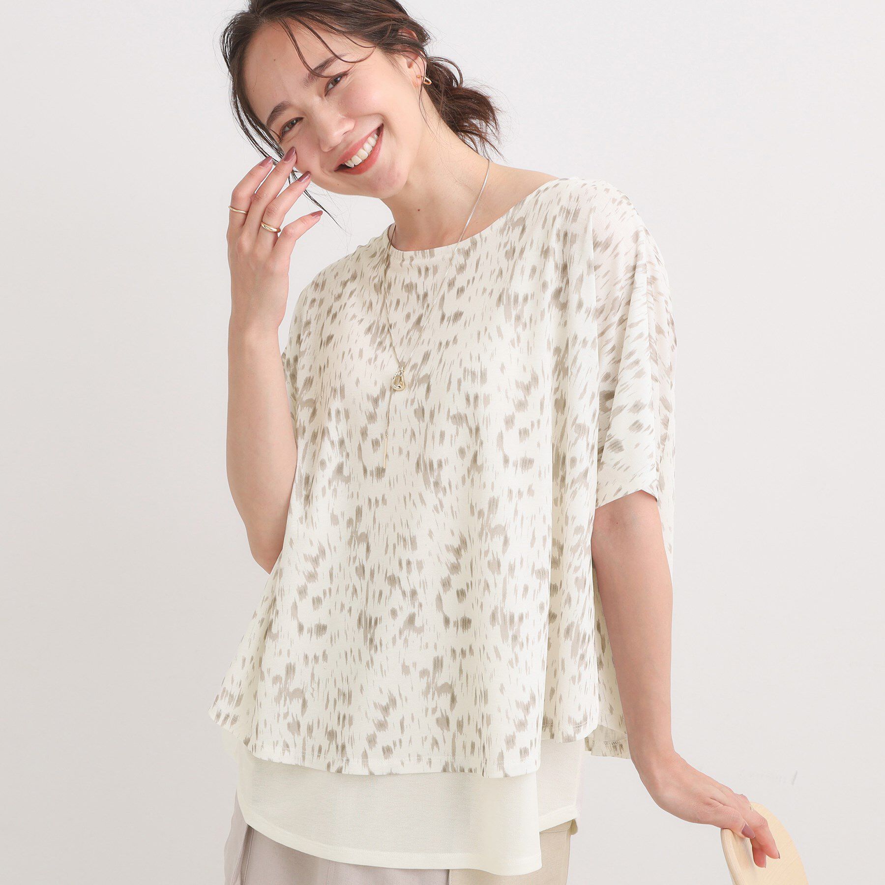 ファッションメンズなら|【シューラルー/SHOO・LA・RUE】 【S-LL/ひんやり/体型カバー】着るだけでサマ見え レイヤードトップス