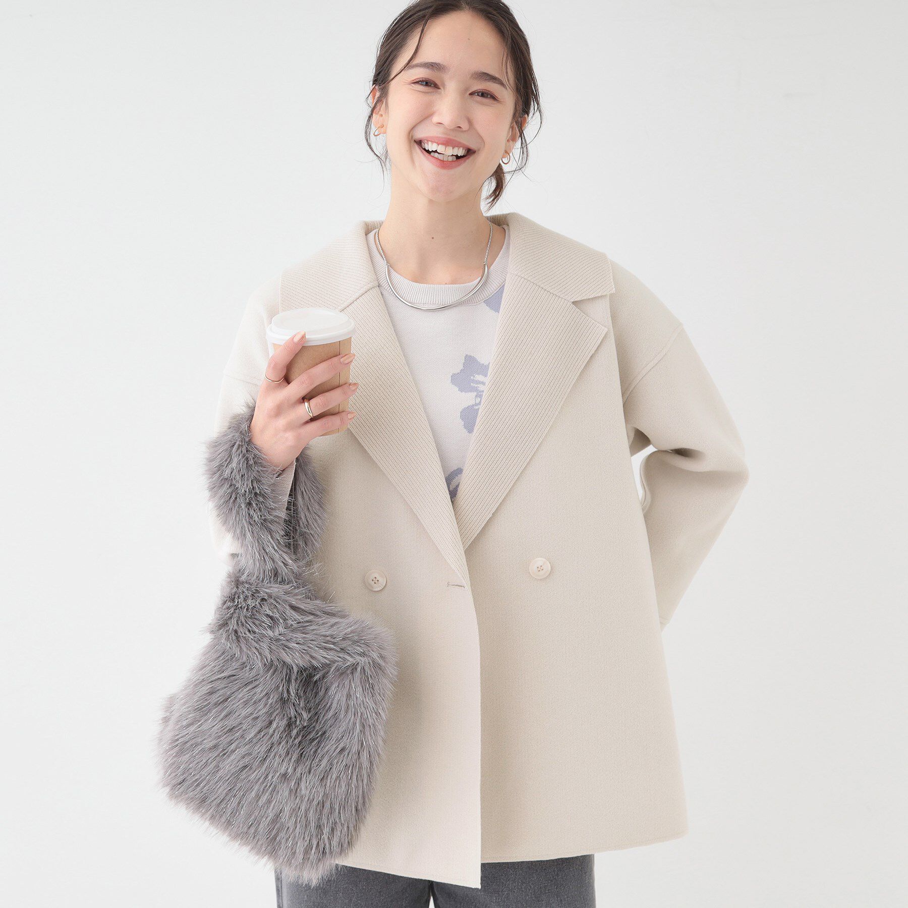 【シューラルー/SHOO・LA・RUE】 【S-LL】大人のこなれ感 テーラード風ジャケット