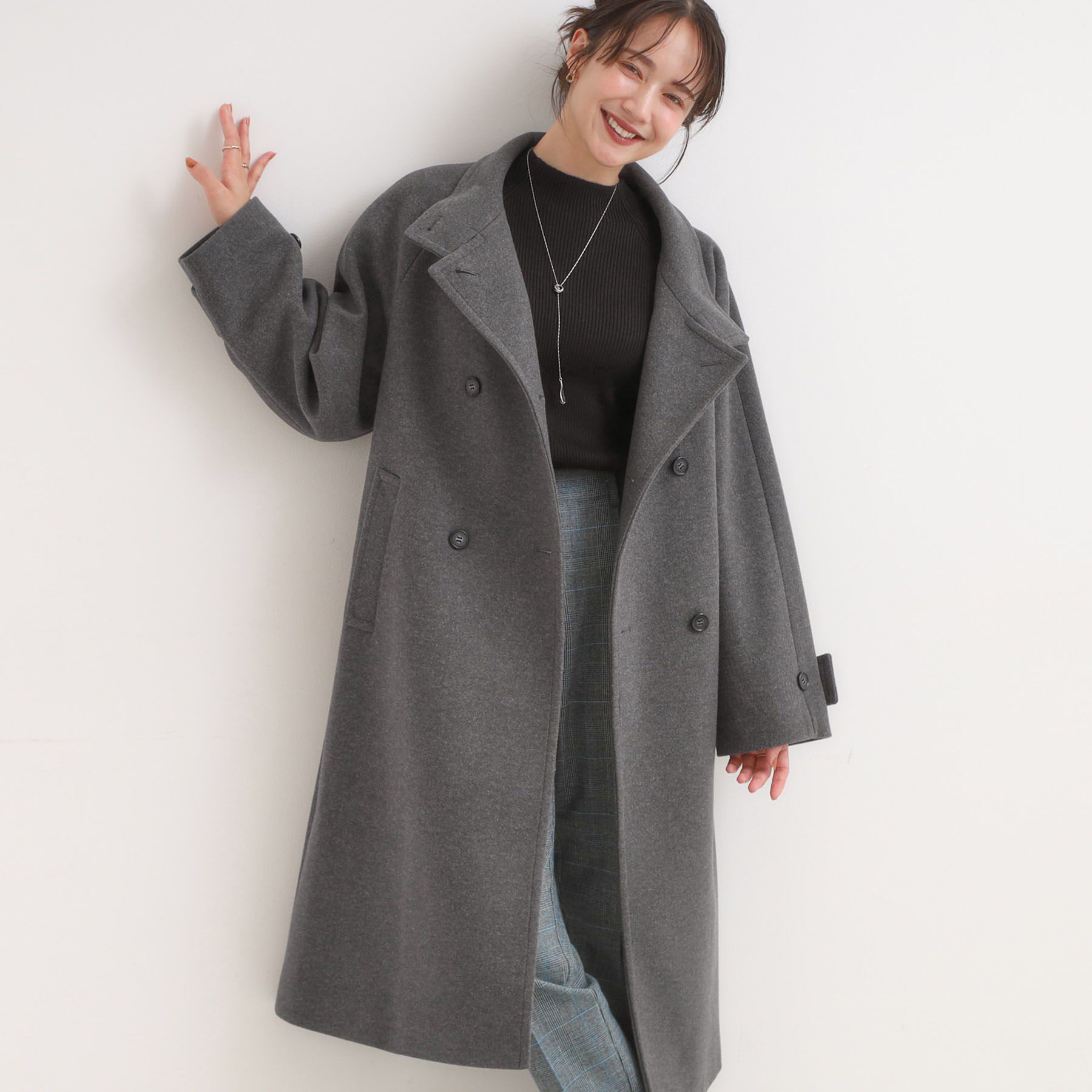 メンズファッションの一押し|【シューラルー/SHOO・LA・RUE】 【S-LL】大人のきれいめスタイルに ウール調スタンドロングコート