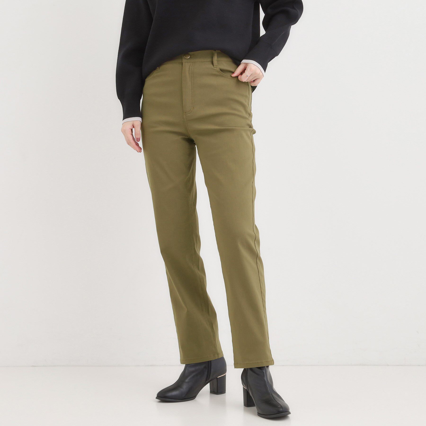 【シューラルー/SHOO・LA・RUE】 ハイパーストレートパンツ