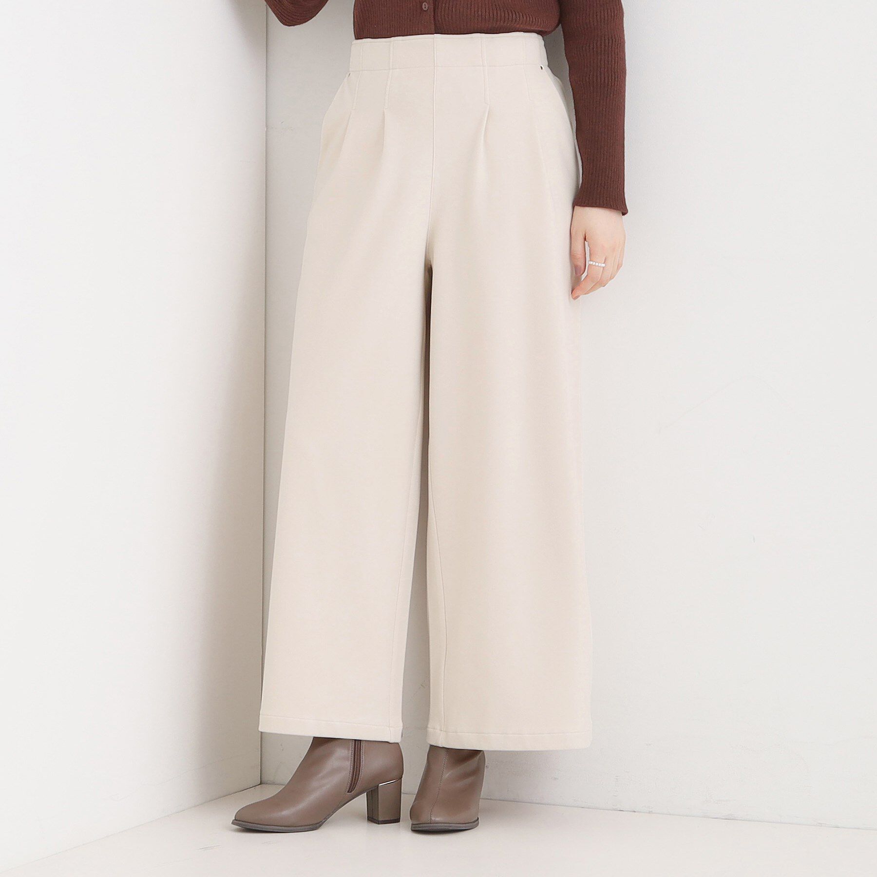 ファッションメンズのイチオシ|【シューラルー/SHOO・LA・RUE】 【着丈選べる】あったかもちもちワイドパンツ