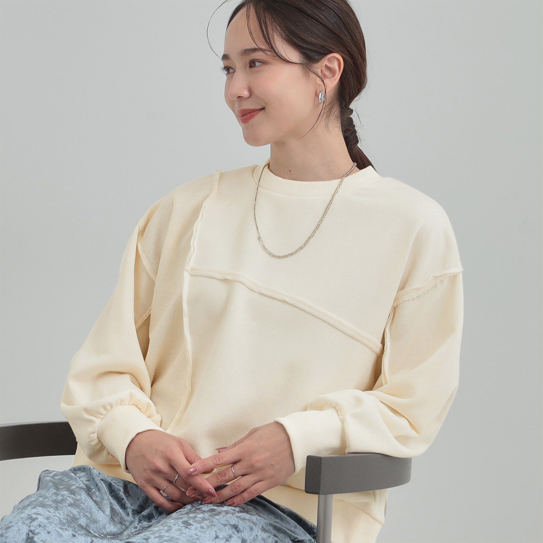 メンズファッションオススメ|【シューラルー/SHOO・LA・RUE】 リメイク風スウェット