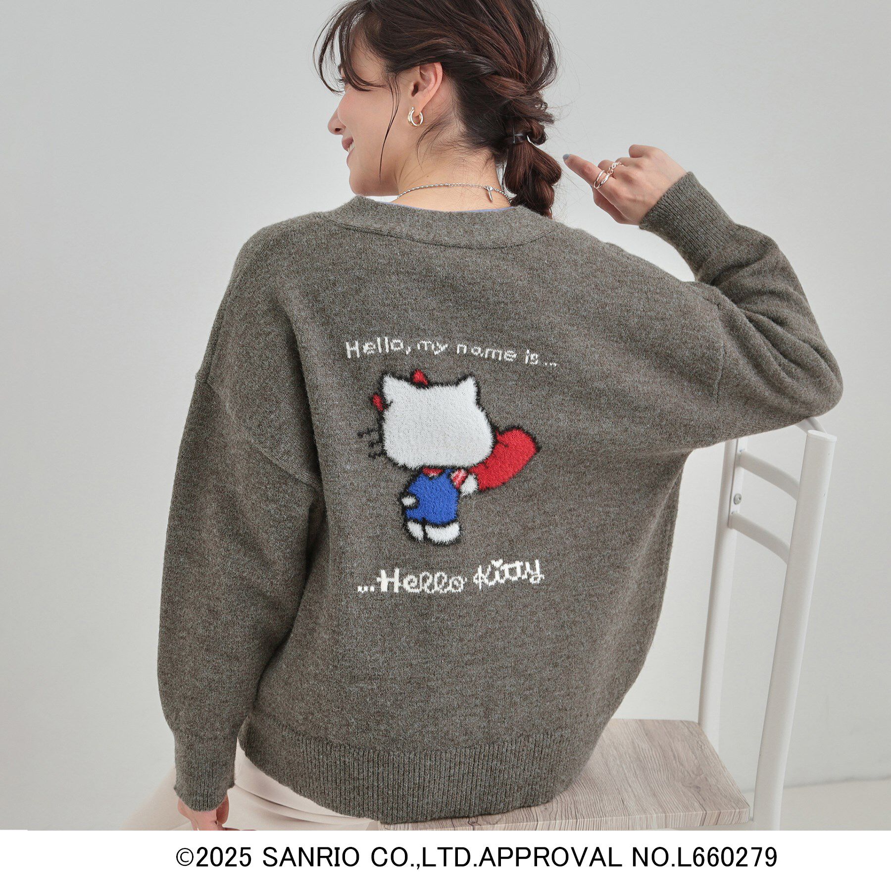 HELLO KITTY × UNITED ARROWS＞エンブロイダリー カーディガン（UNITED