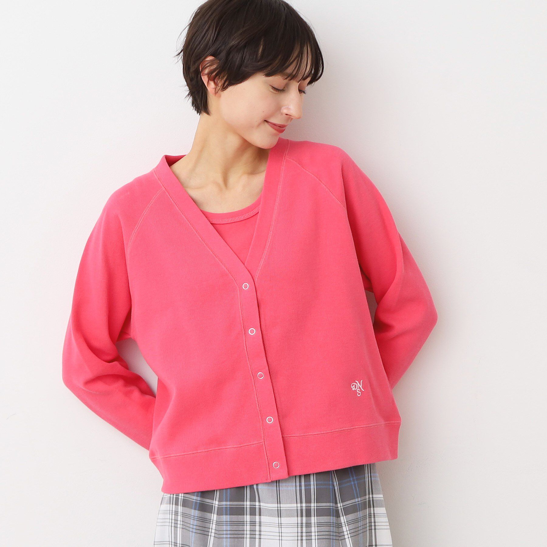 モテ系メンズファッション|【デッサン/Dessin】 【洗える】コットンジャージVネックカーディガン